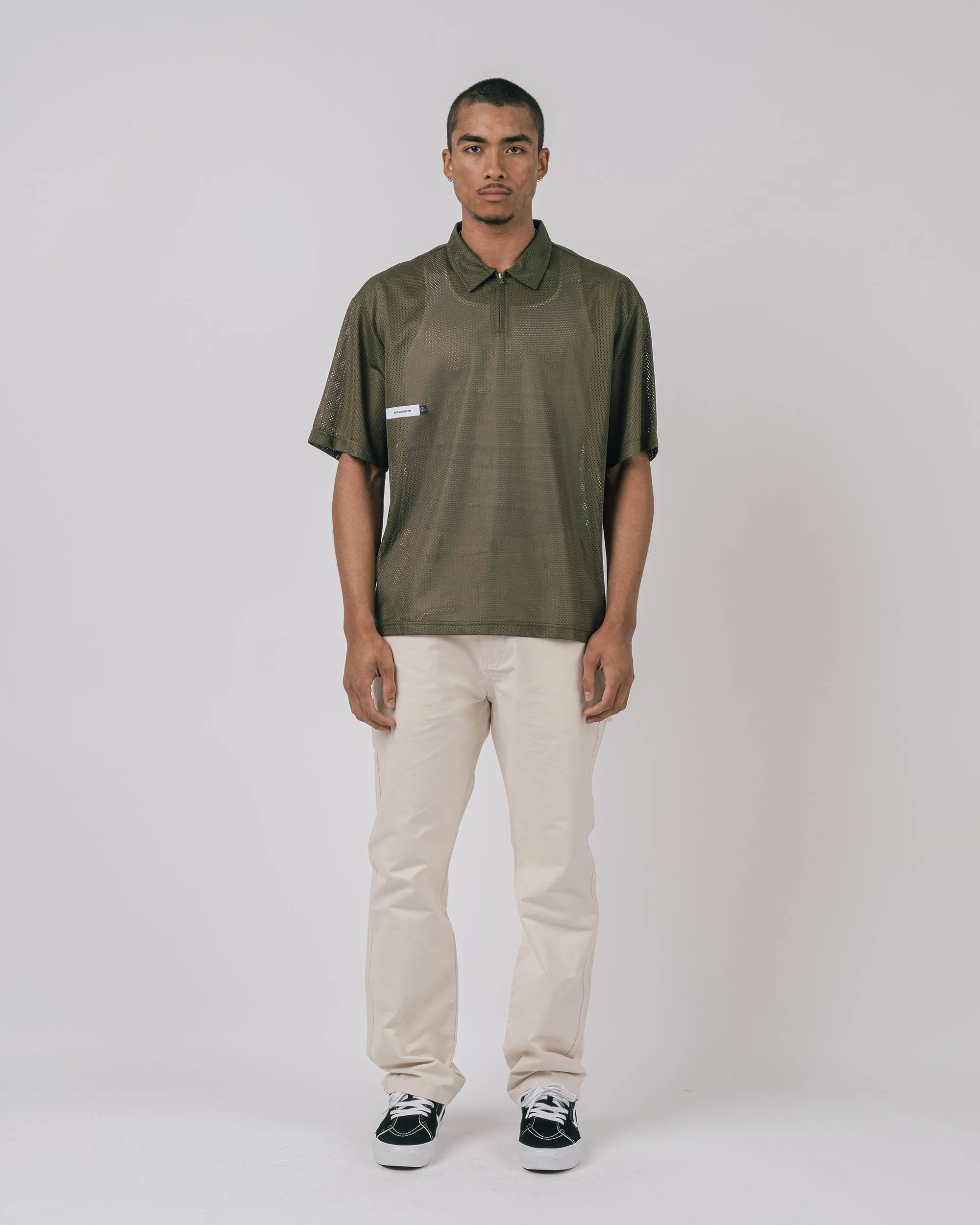 Course Marshal S/S Mesh Zip Polo