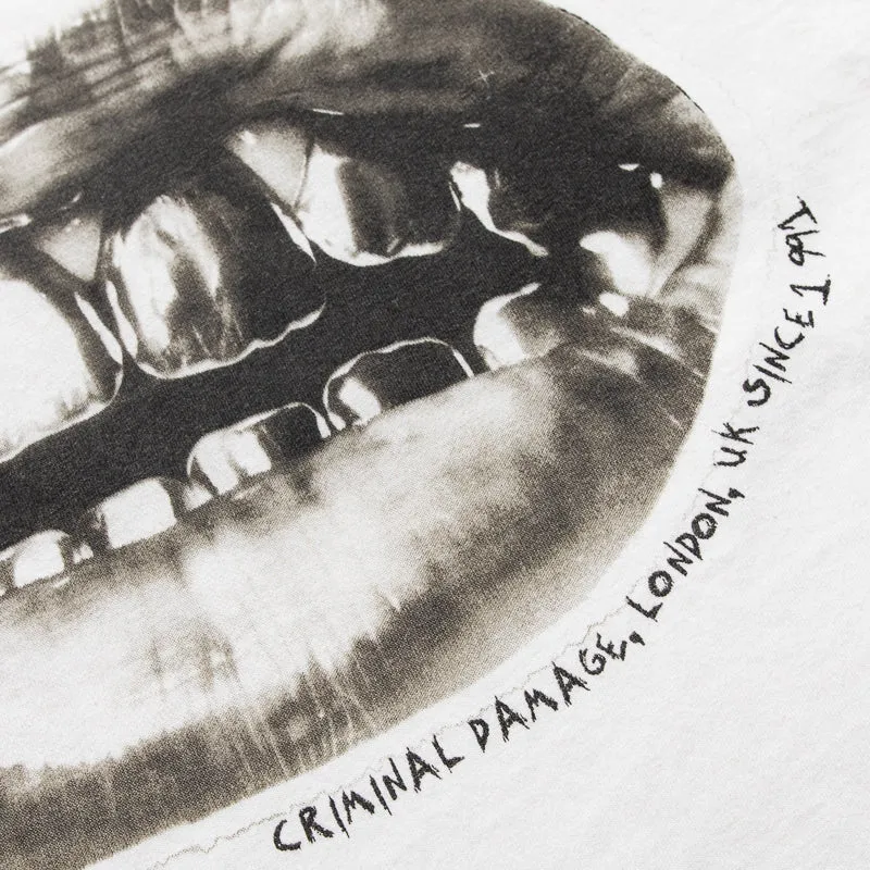Criminal Damage Gold Teeth Tee - Off White
