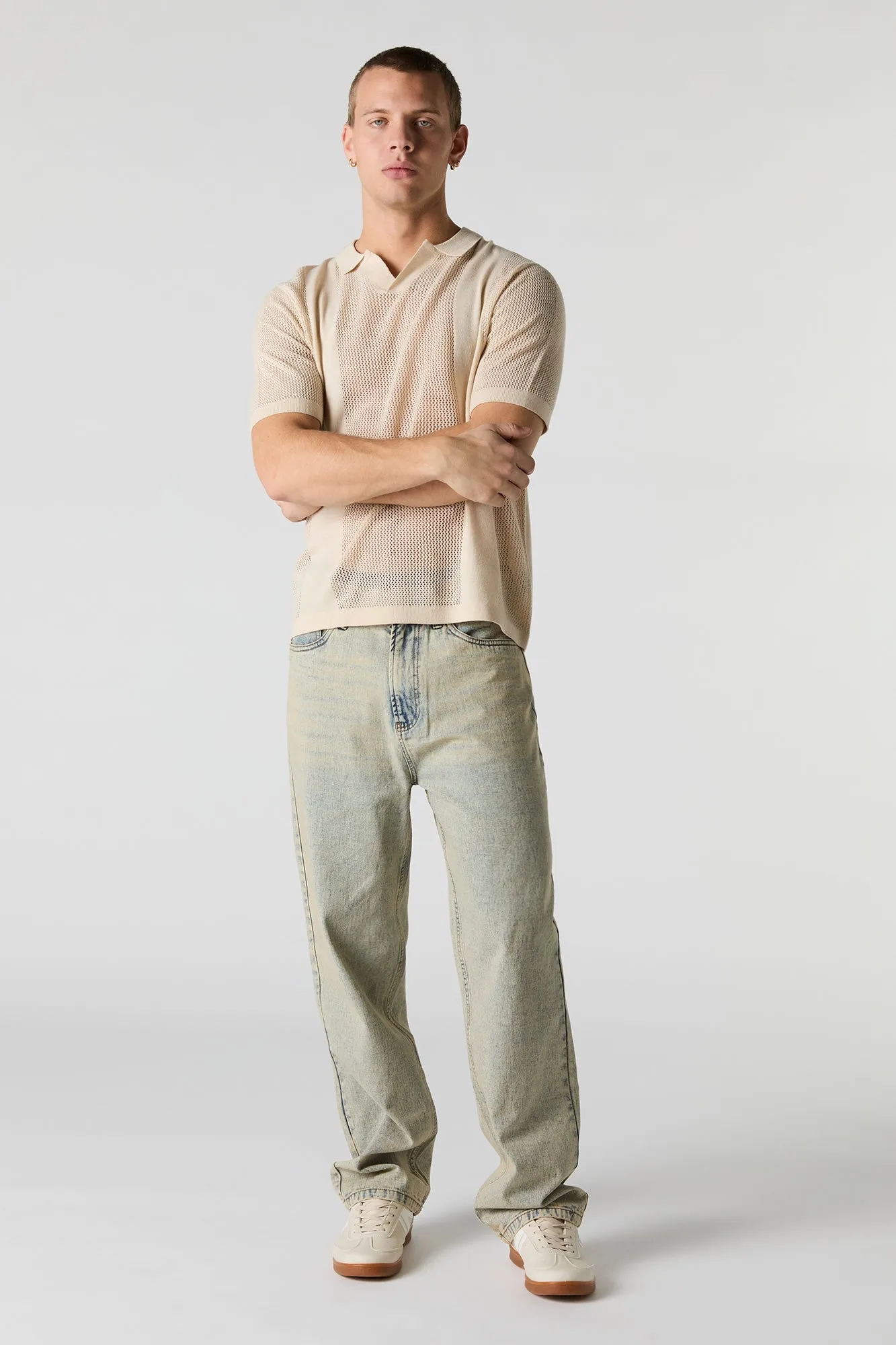 Crochet Polo Top