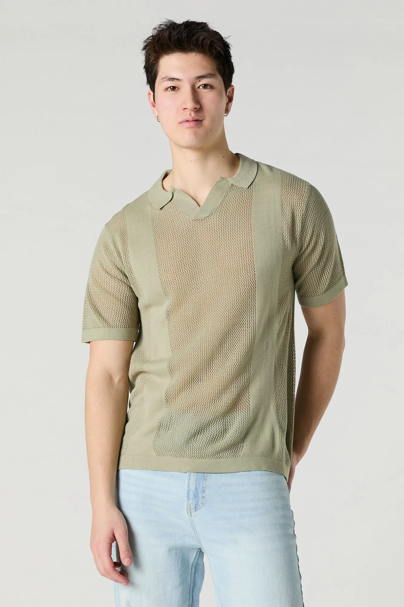 Crochet Polo Top