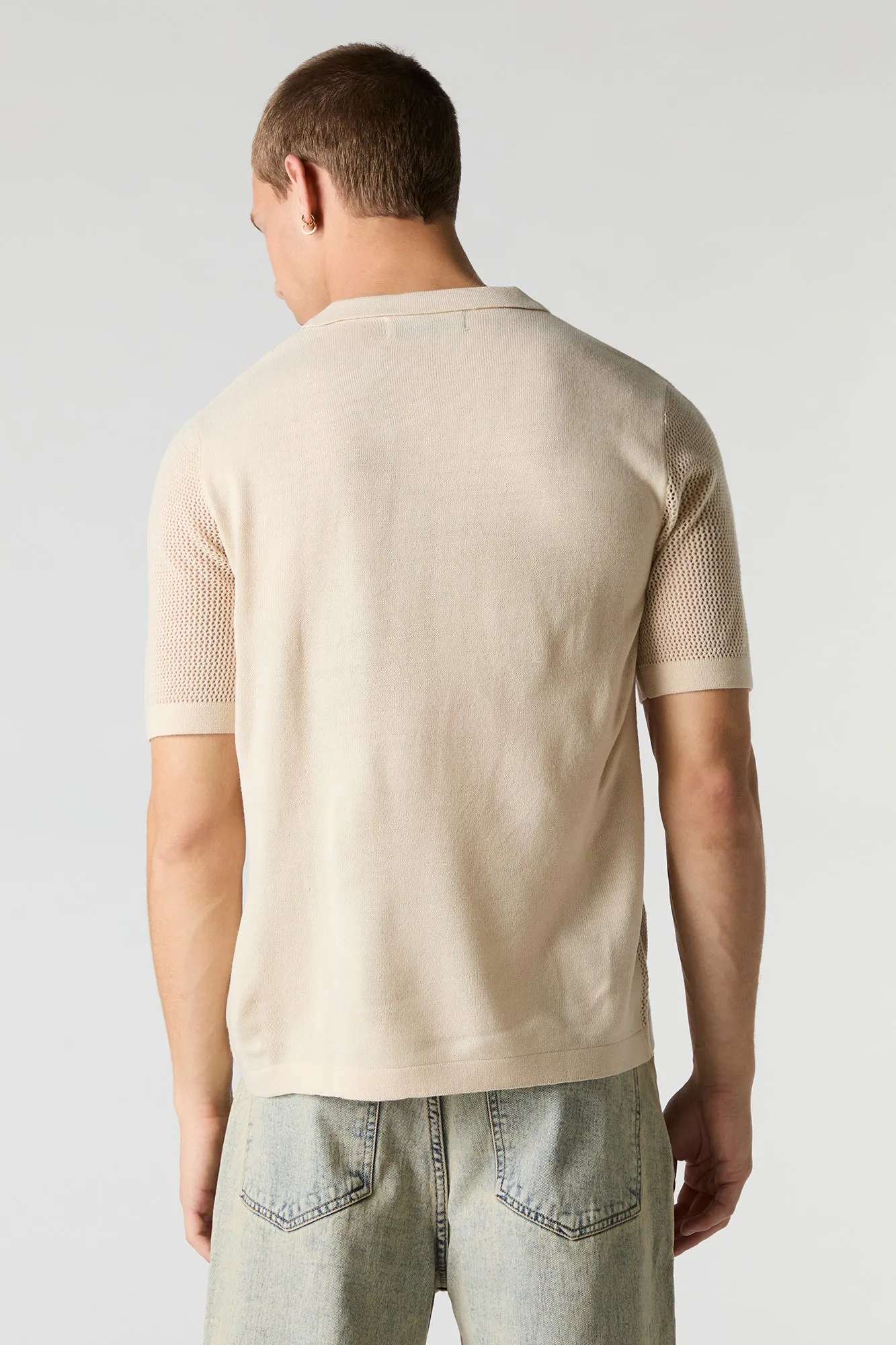 Crochet Polo Top