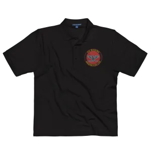Custom US Marine Corps Ranks, Insignia Marine For Life Embroidered Port Authority Polo Shirt