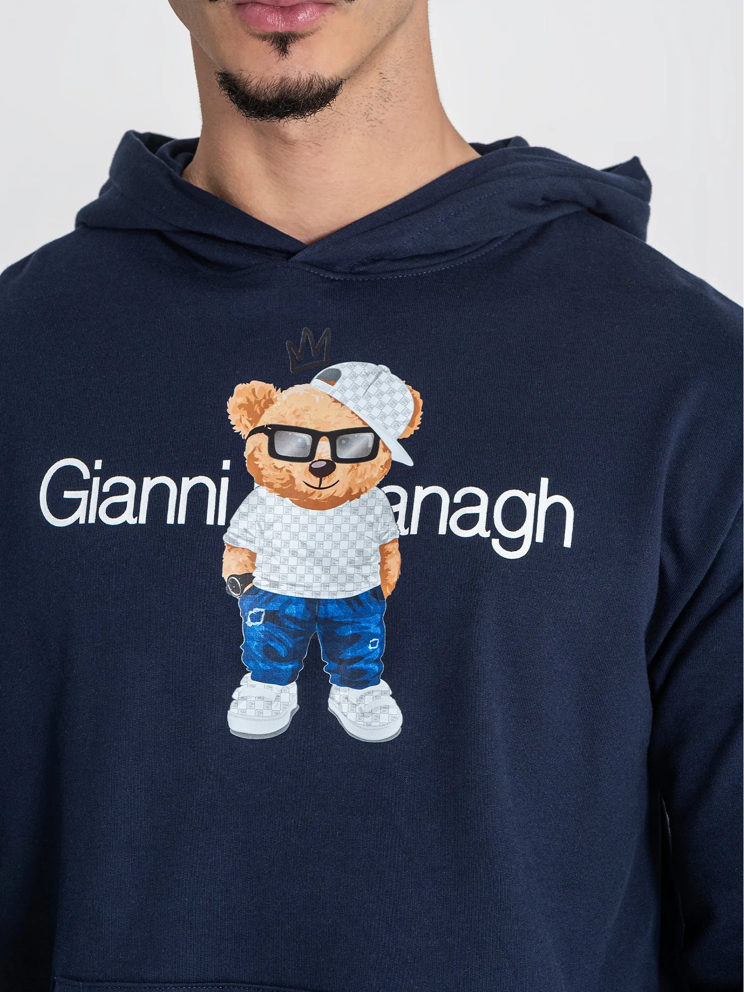 Dark Blue Front Line Hoodie