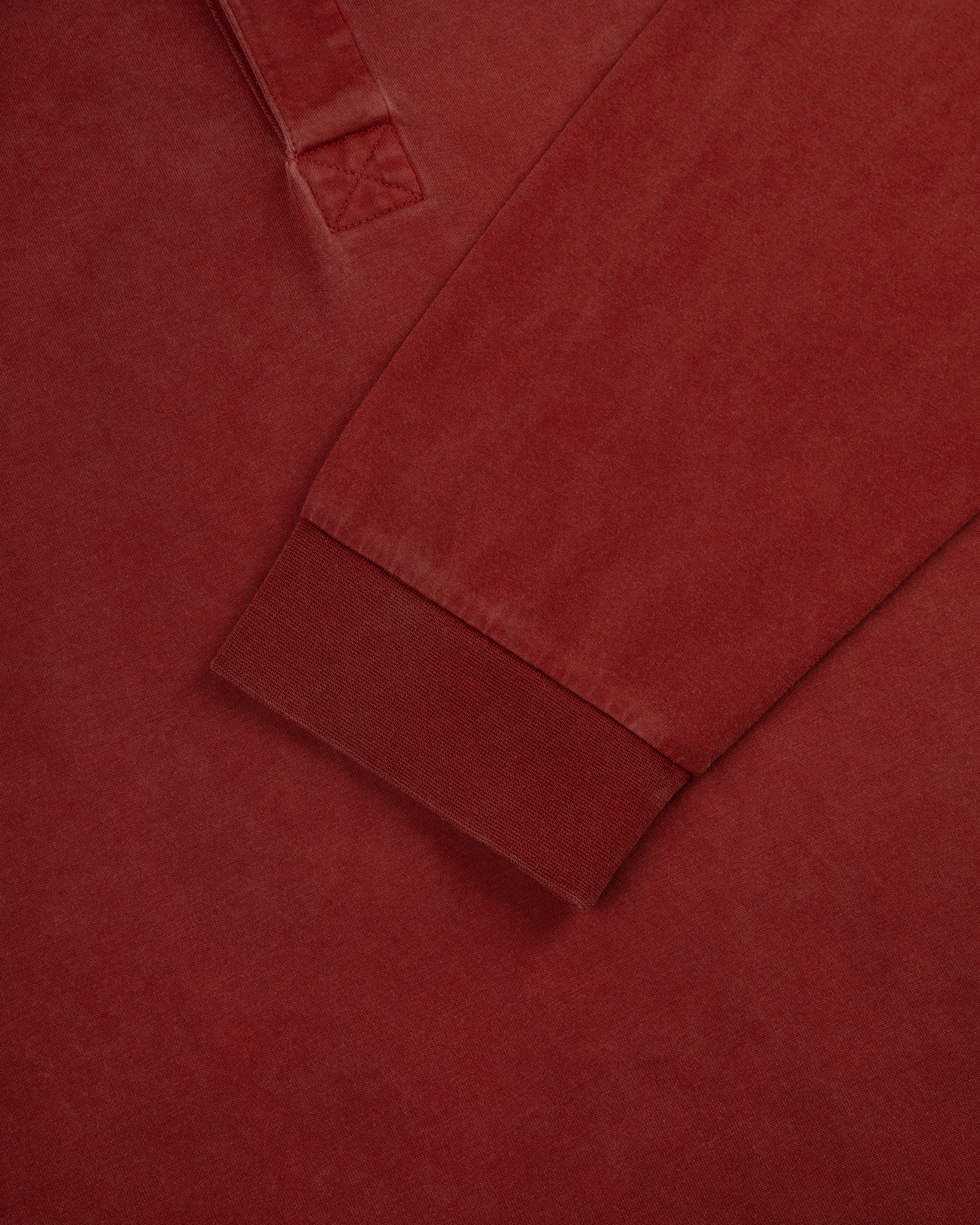 DARK RED SOLID RUGBY SHIRT