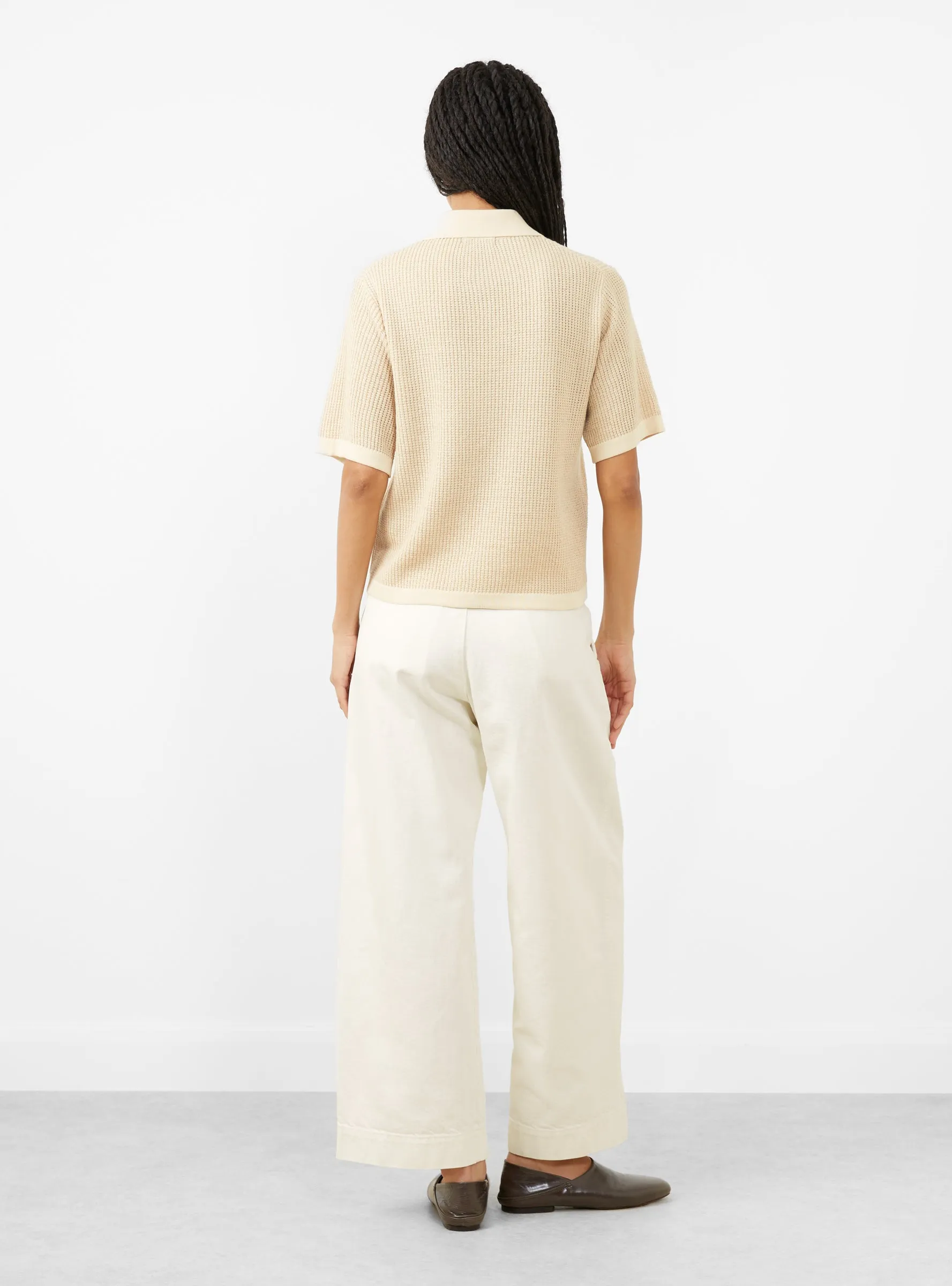 David Knit Top Ecru