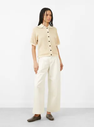 David Knit Top Ecru