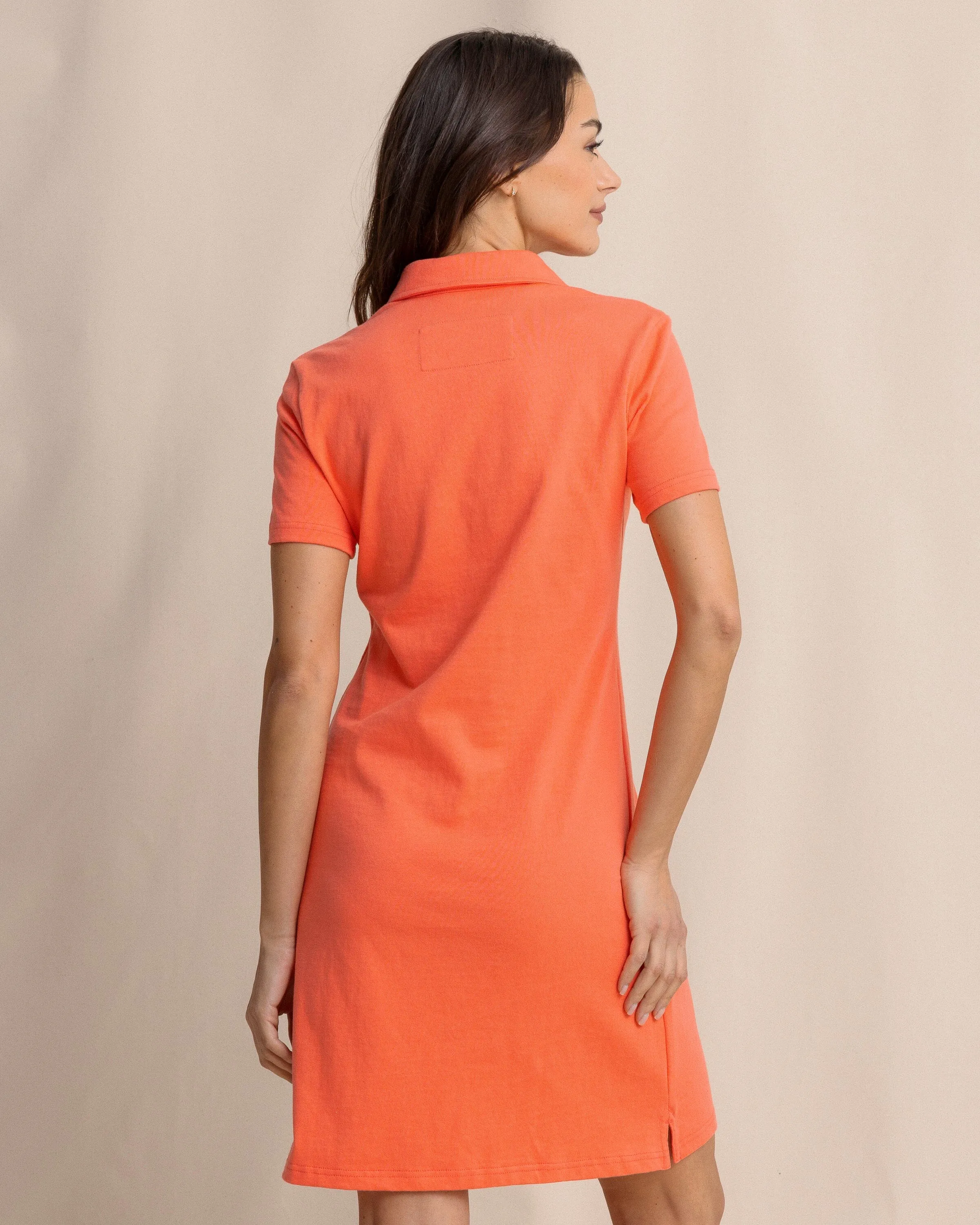 Demi Solid Short Sleeve Polo Dress