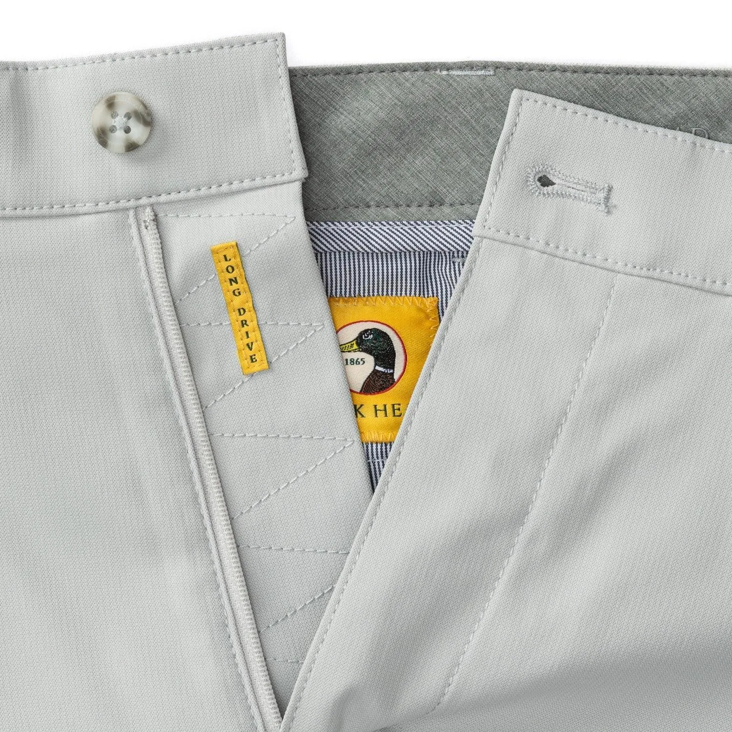 Duck Head 9" Long Drive Short - Mist Gray