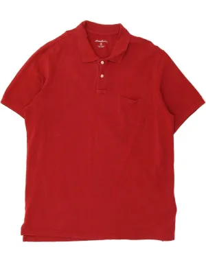 EDDIE BAUER Mens Tall Polo Shirt 2XL Red Cotton