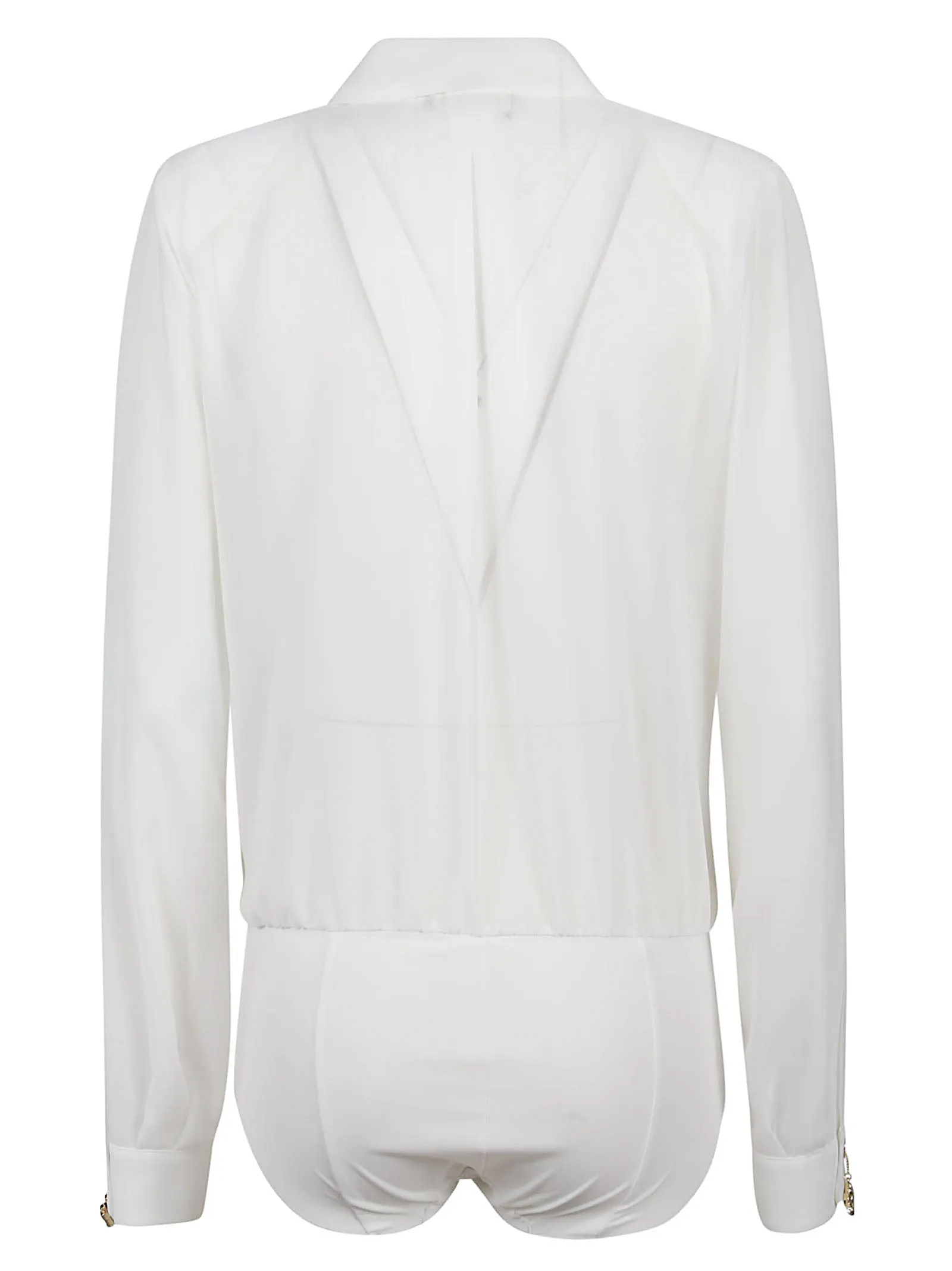 Elisabetta Franchi V-Neck Buttoned Bodysuit