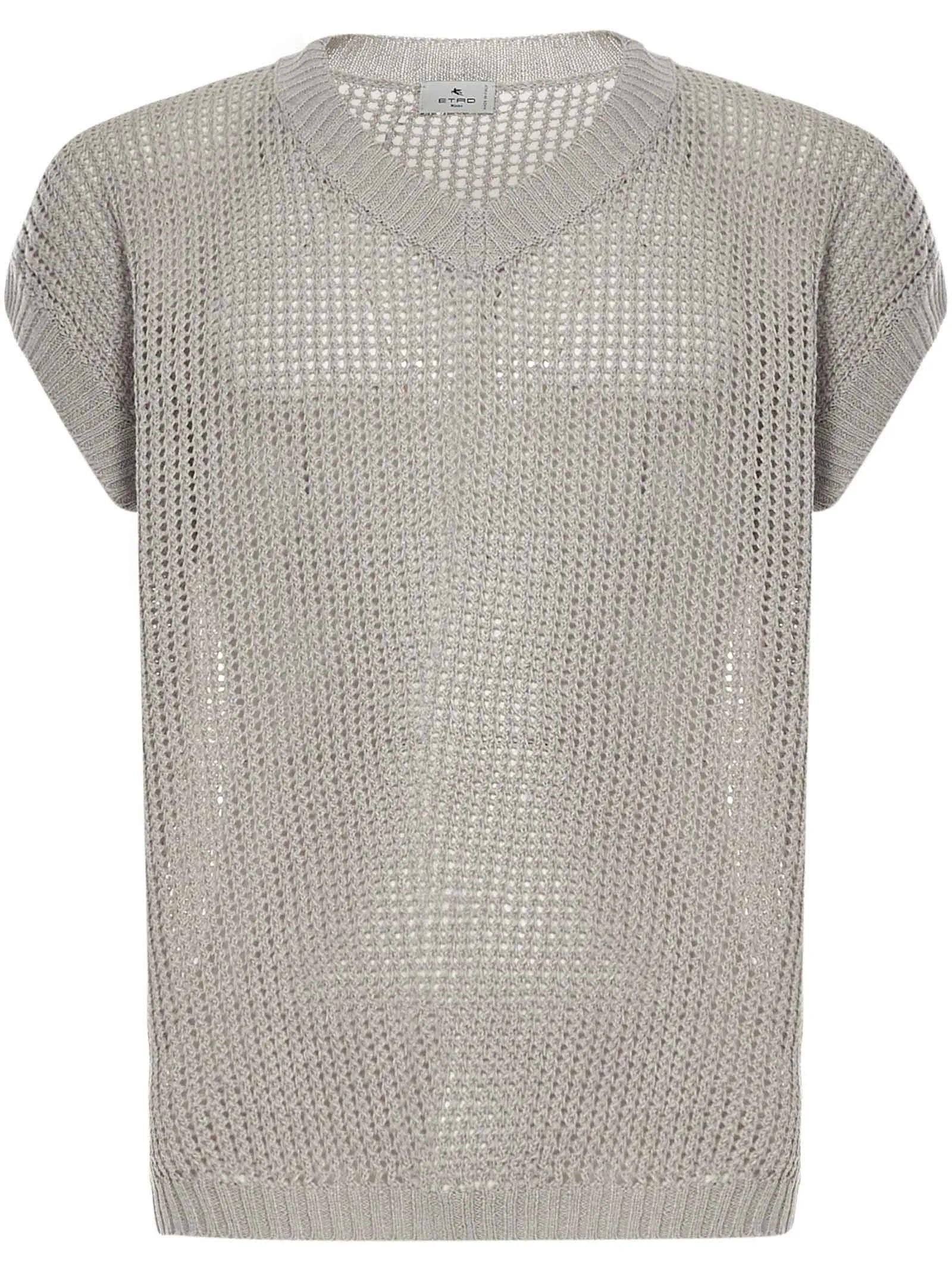 Etro Open-Knit V-Neck Vest
