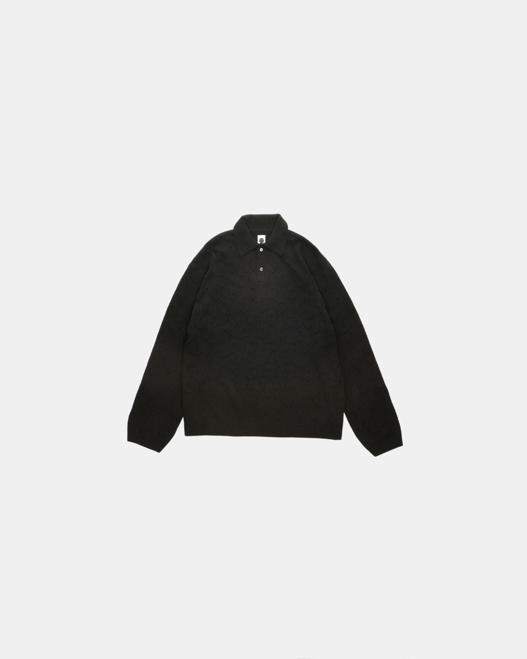 Eyelet Polo Black