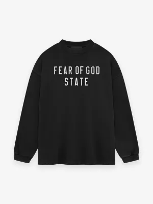 Fear of God Essentials Heavy Longsleeve Tee in Black