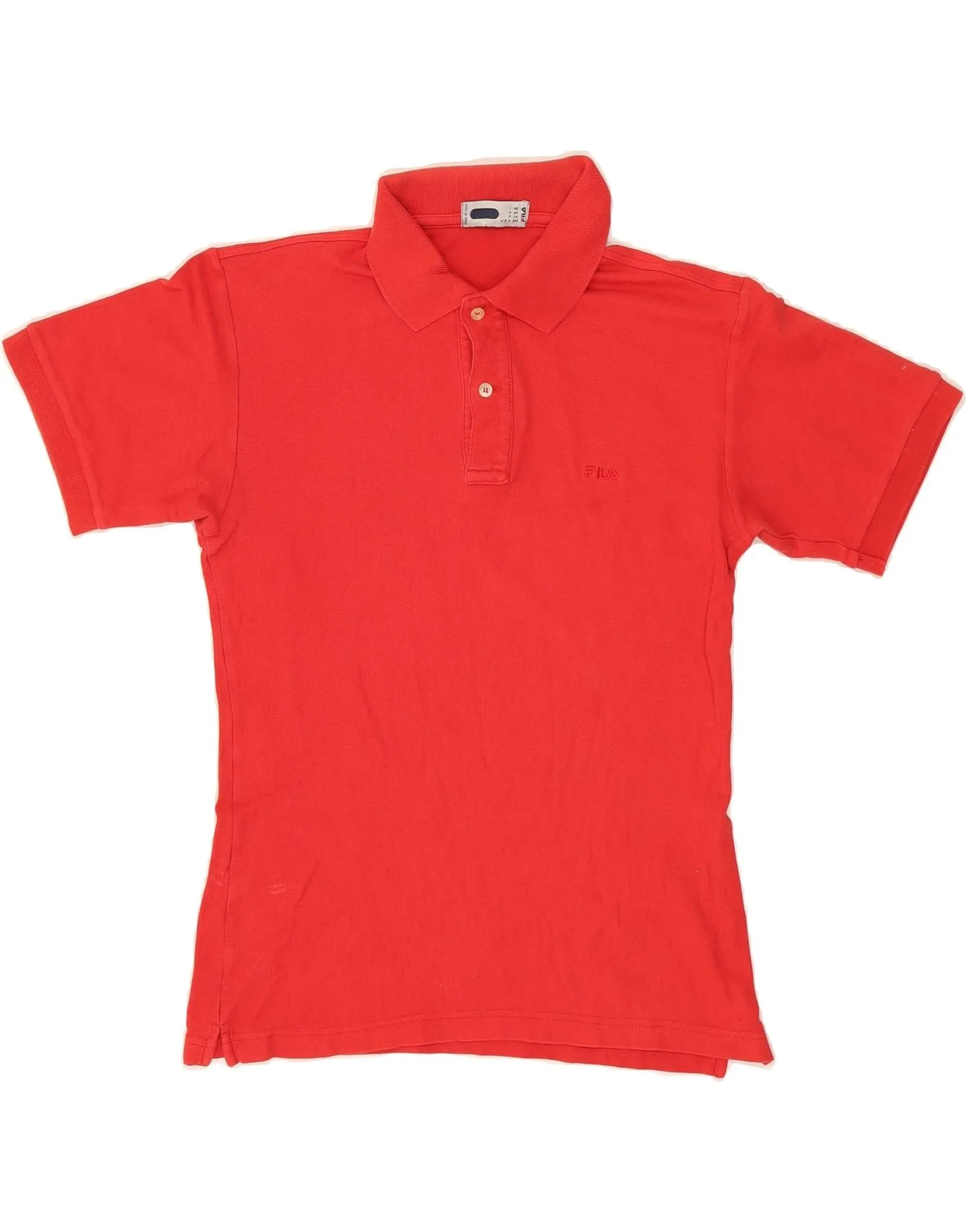 FILA Mens Polo Shirt 2XS Red