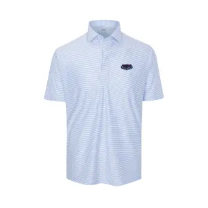 Florida Atlantic Featherweight Flex Polo Camden White with Blue Stripe
