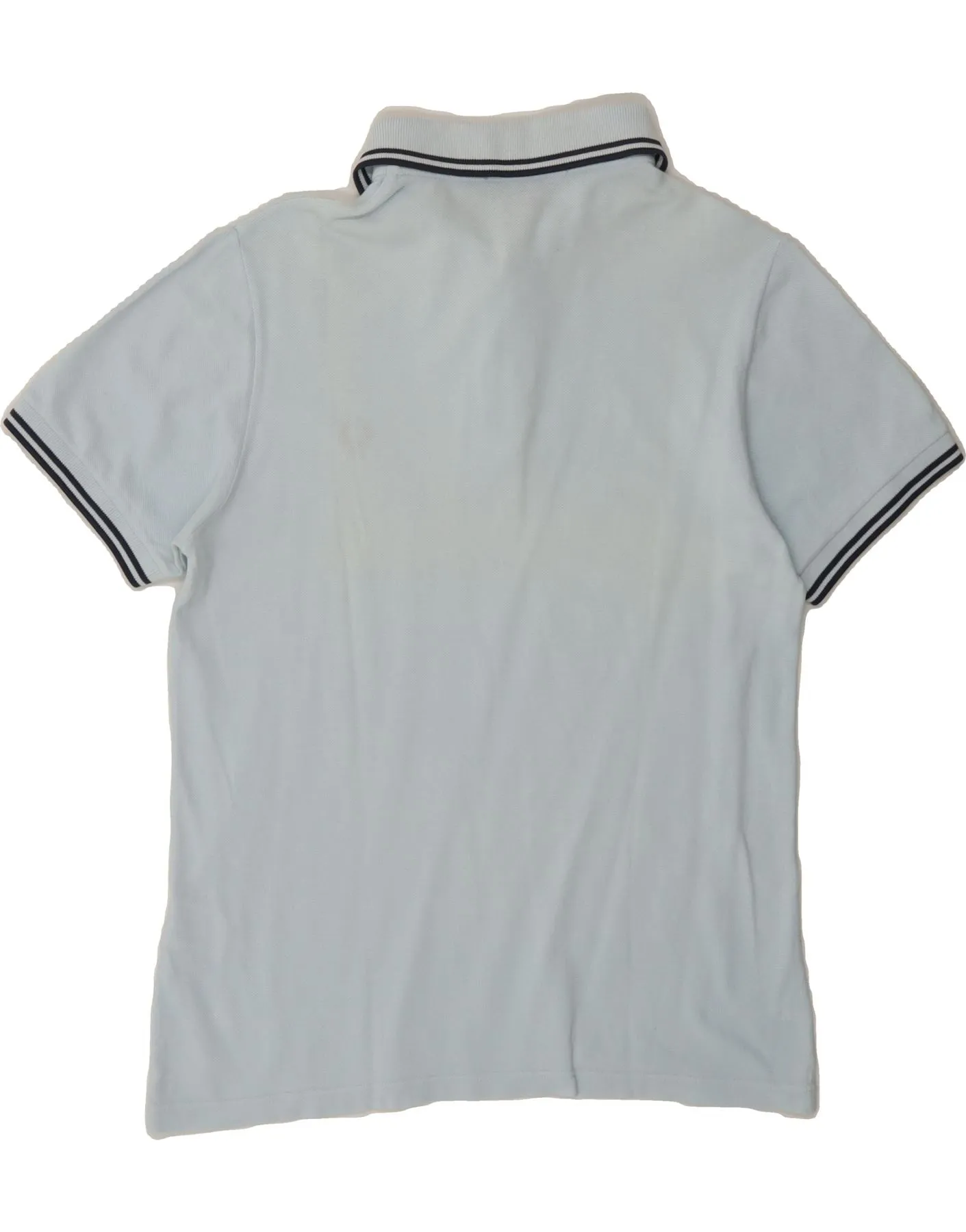 FRED PERRY Mens Polo Shirt Medium Blue Cotton