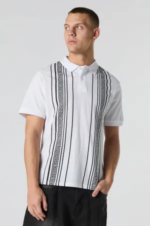 Geo Striped Polo