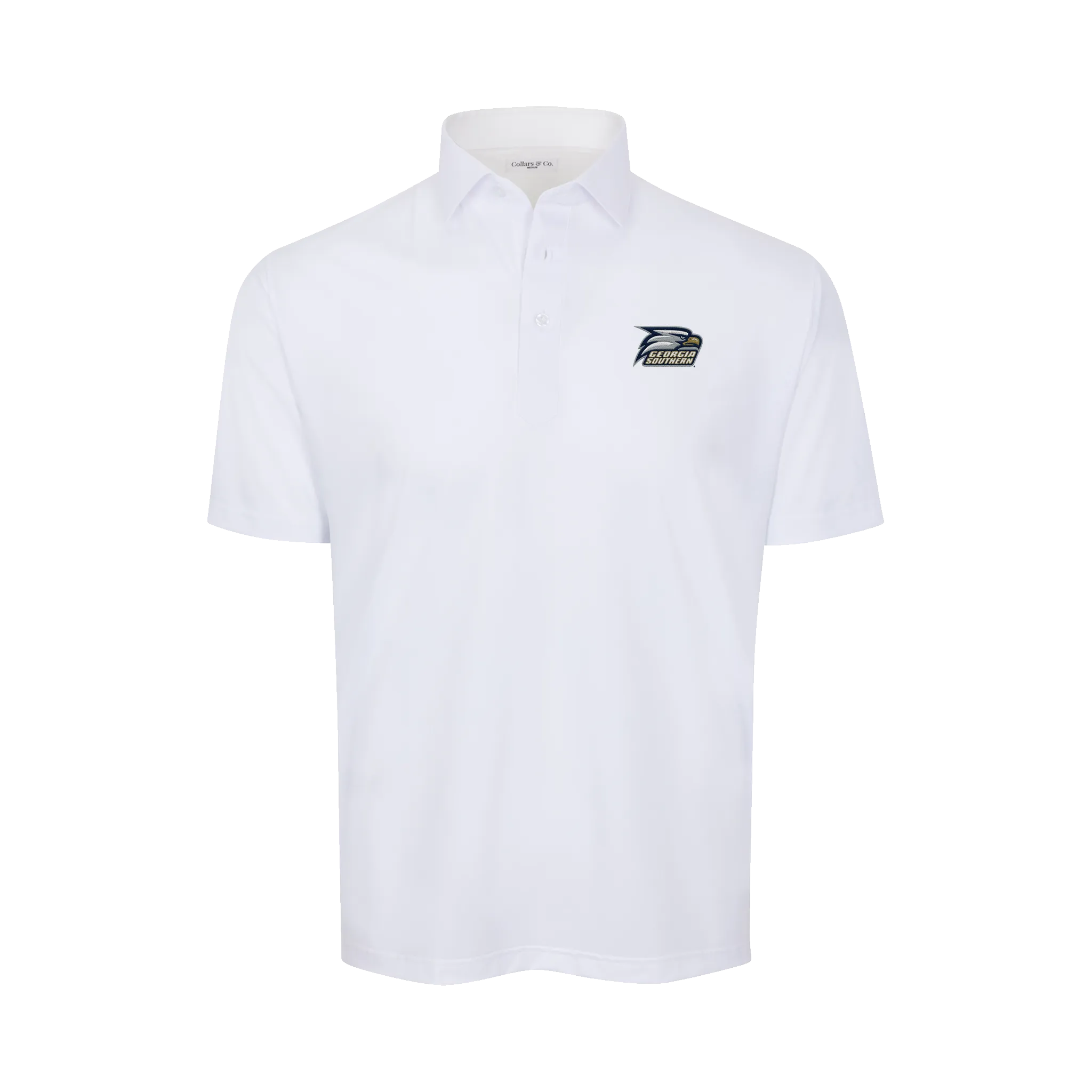 Georgia Southern Featherweight Flex Polo White