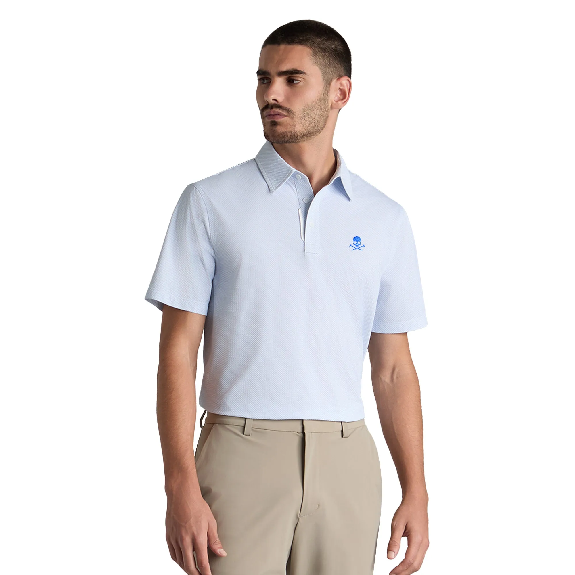 G/FORE Fine Stretch Jacquard Polo Shirt