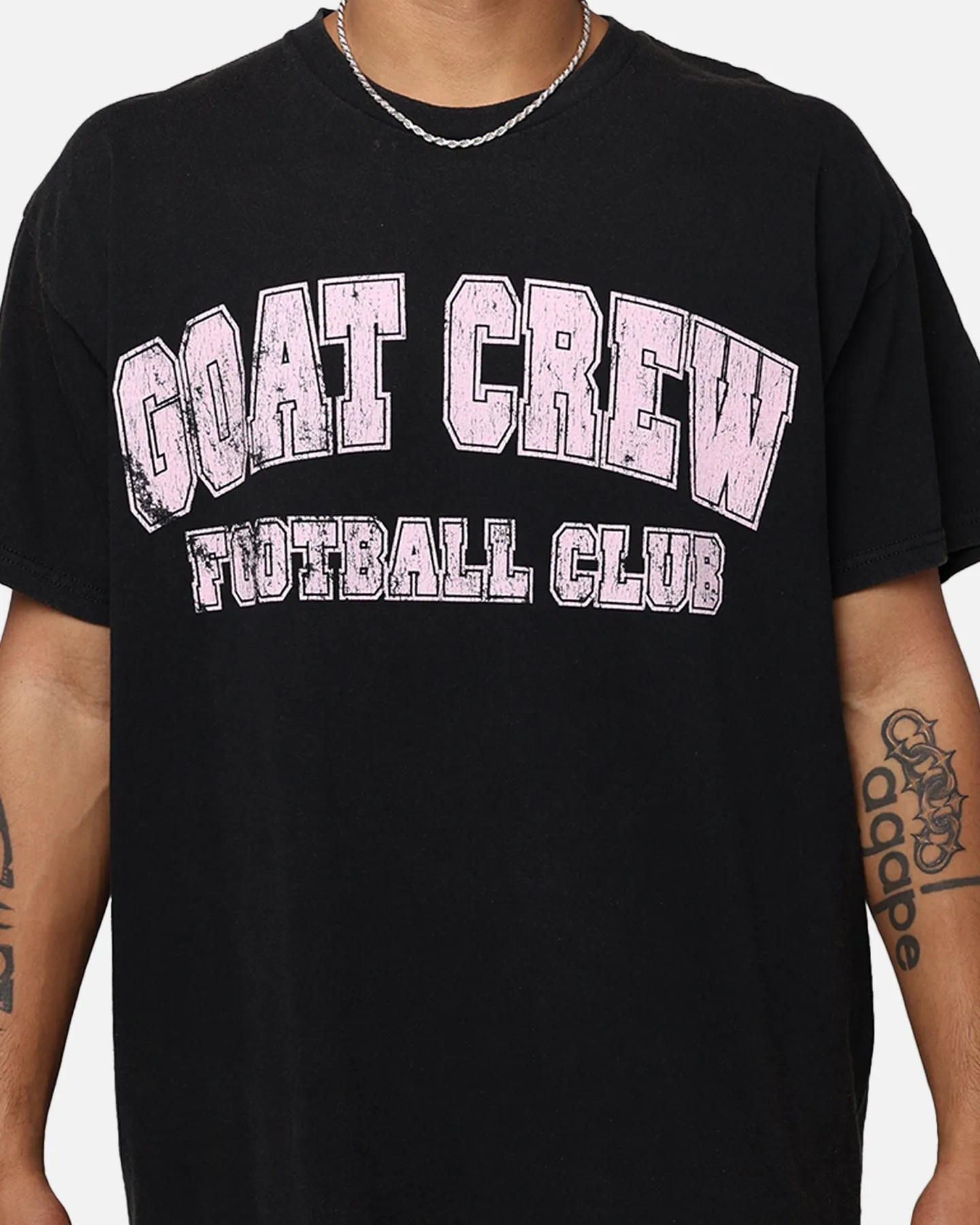 Goat Crew Football Club 10 T-Shirt Black Wash