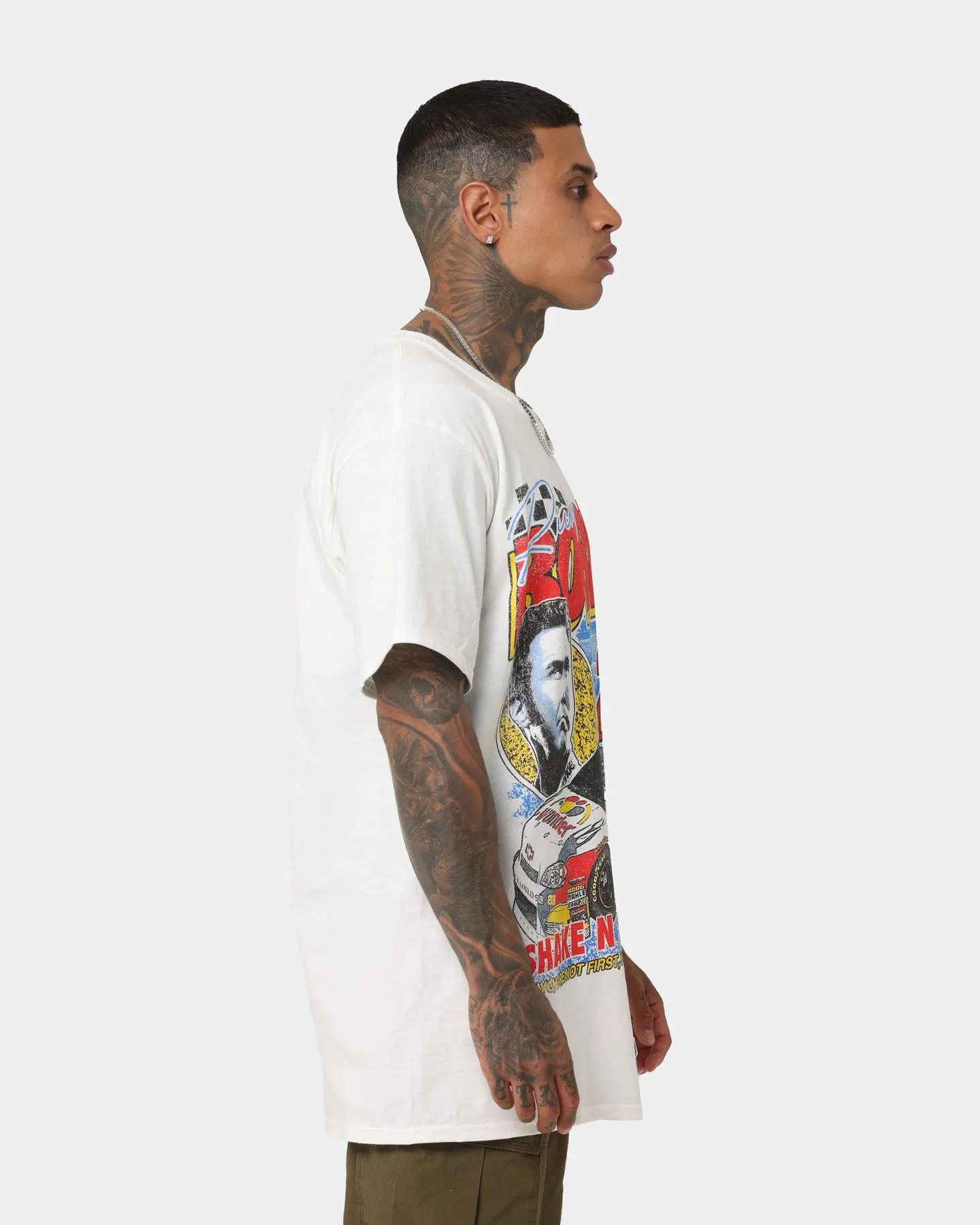 Goat Crew Ricky Bobby Racing T-Shirt White