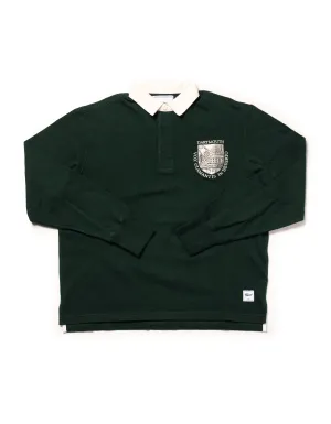 GREEN DARTMOUTH CREST RUGBY SHIRT