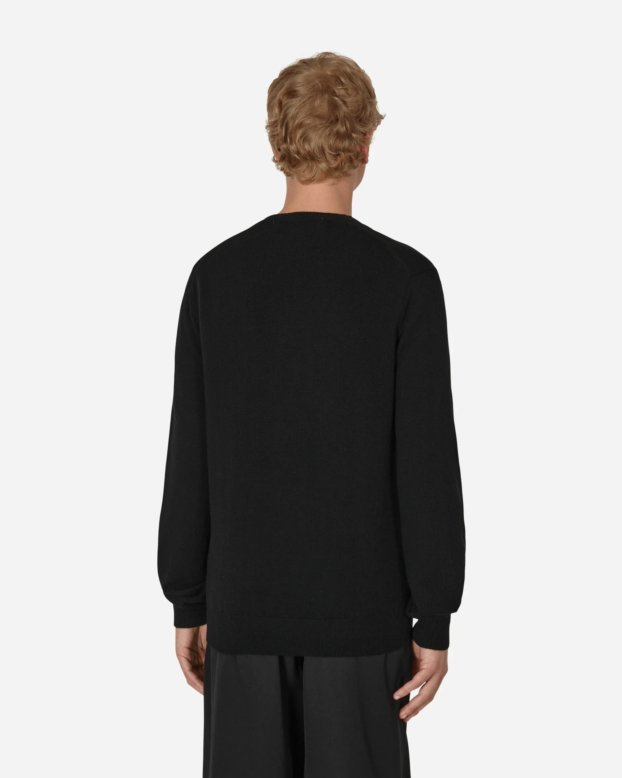 Heart V-Neck Sweater Black