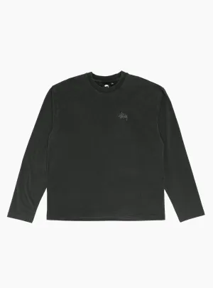 Heavy Washed Long Sleeve Crew Faded Black