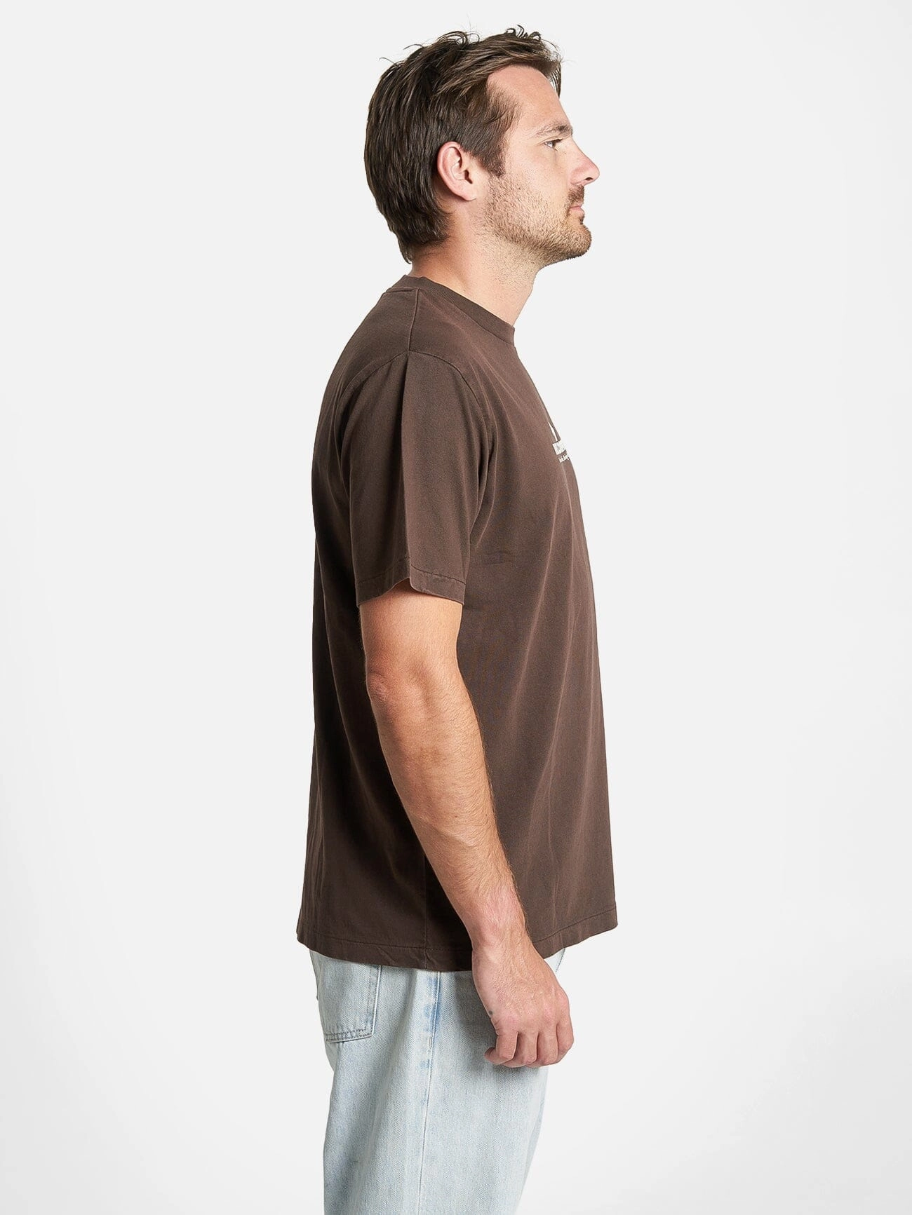 Hell Raising Merch Fit Tee - Postal Brown