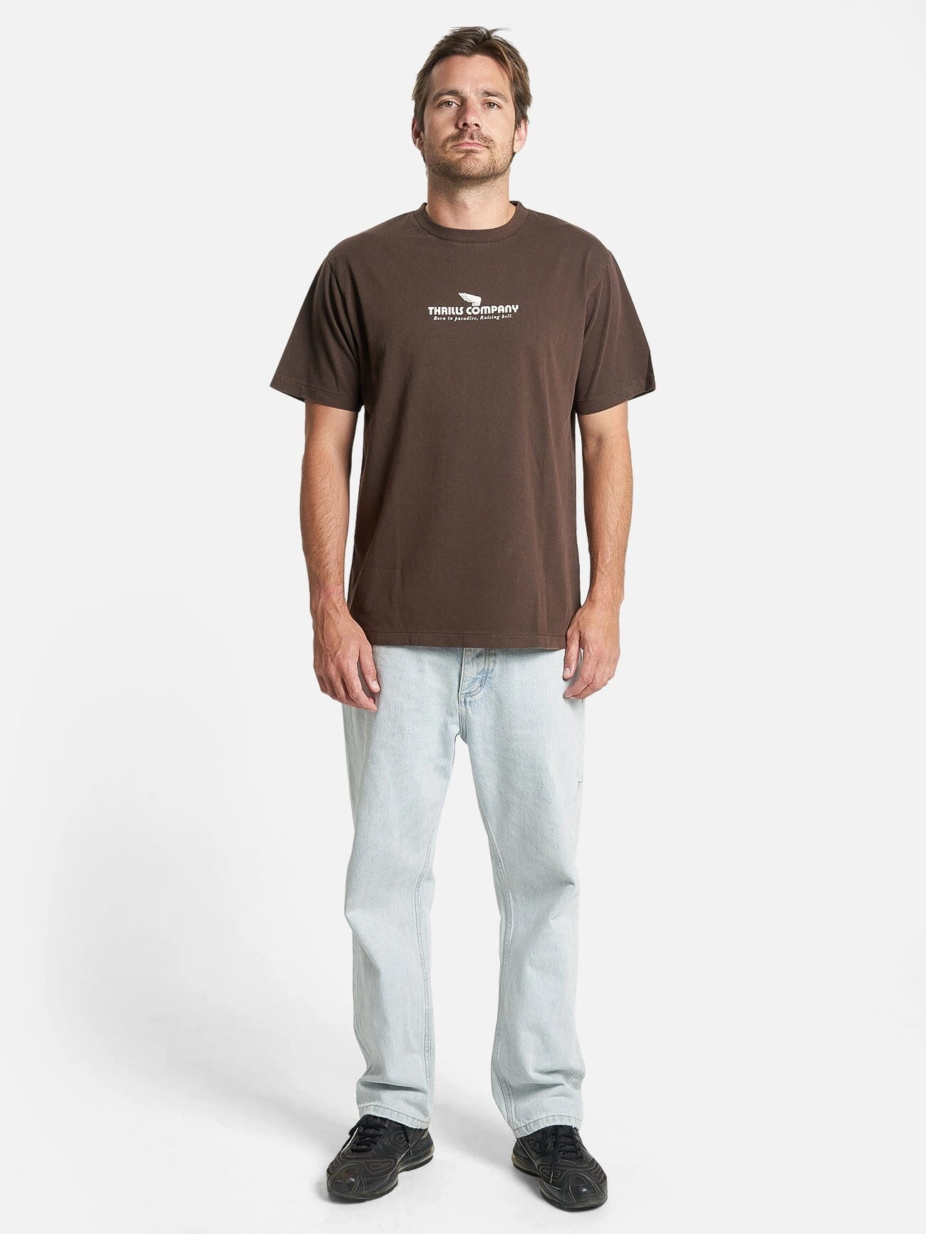 Hell Raising Merch Fit Tee - Postal Brown