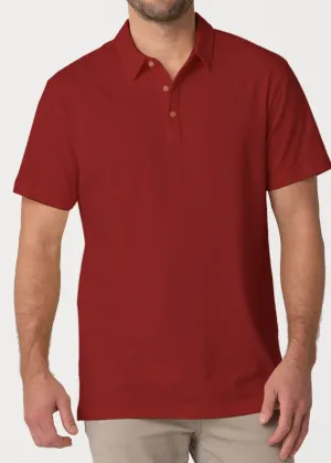 High & Mighty All-In Polo | Claret
