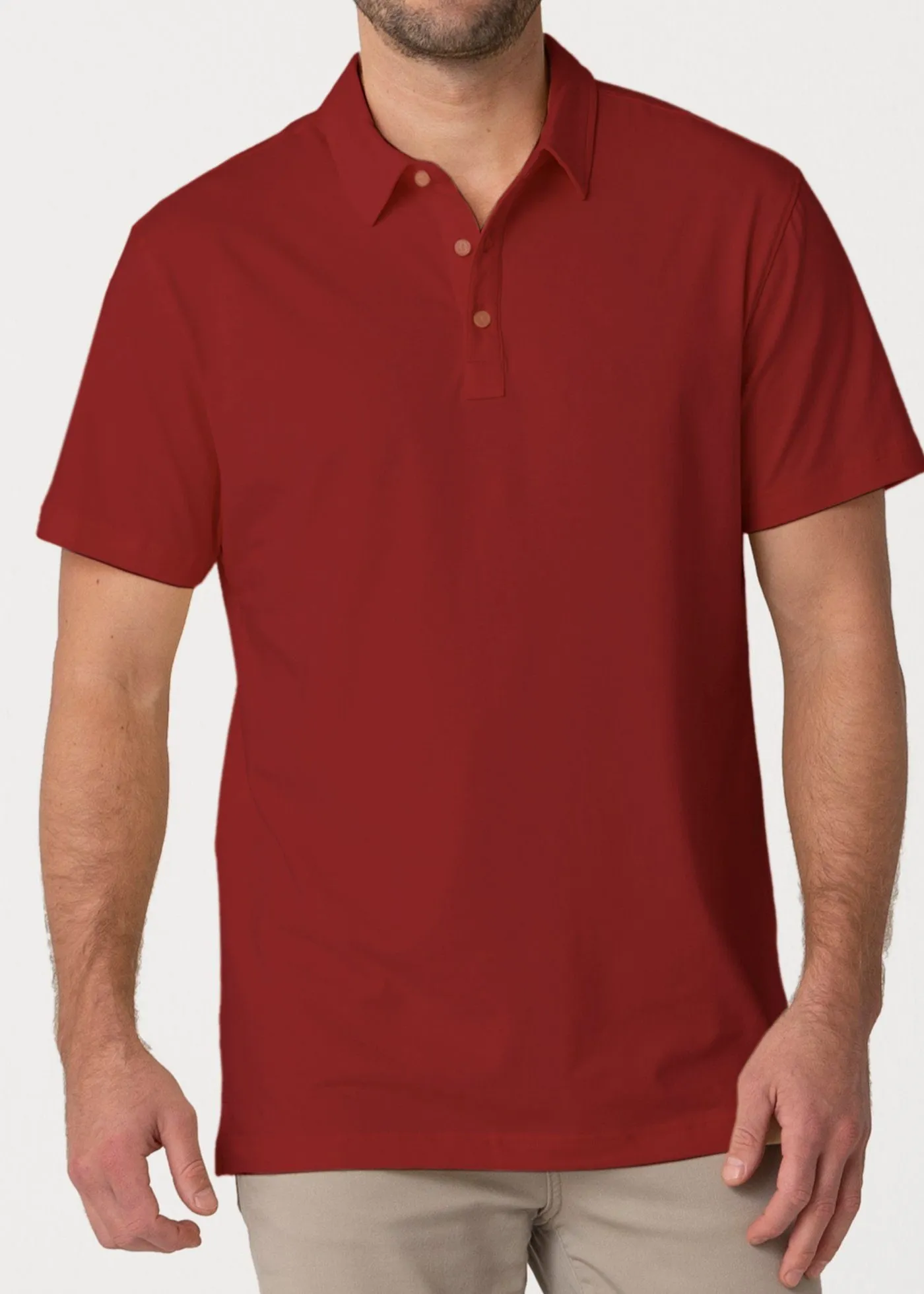 High & Mighty All-In Polo | Claret