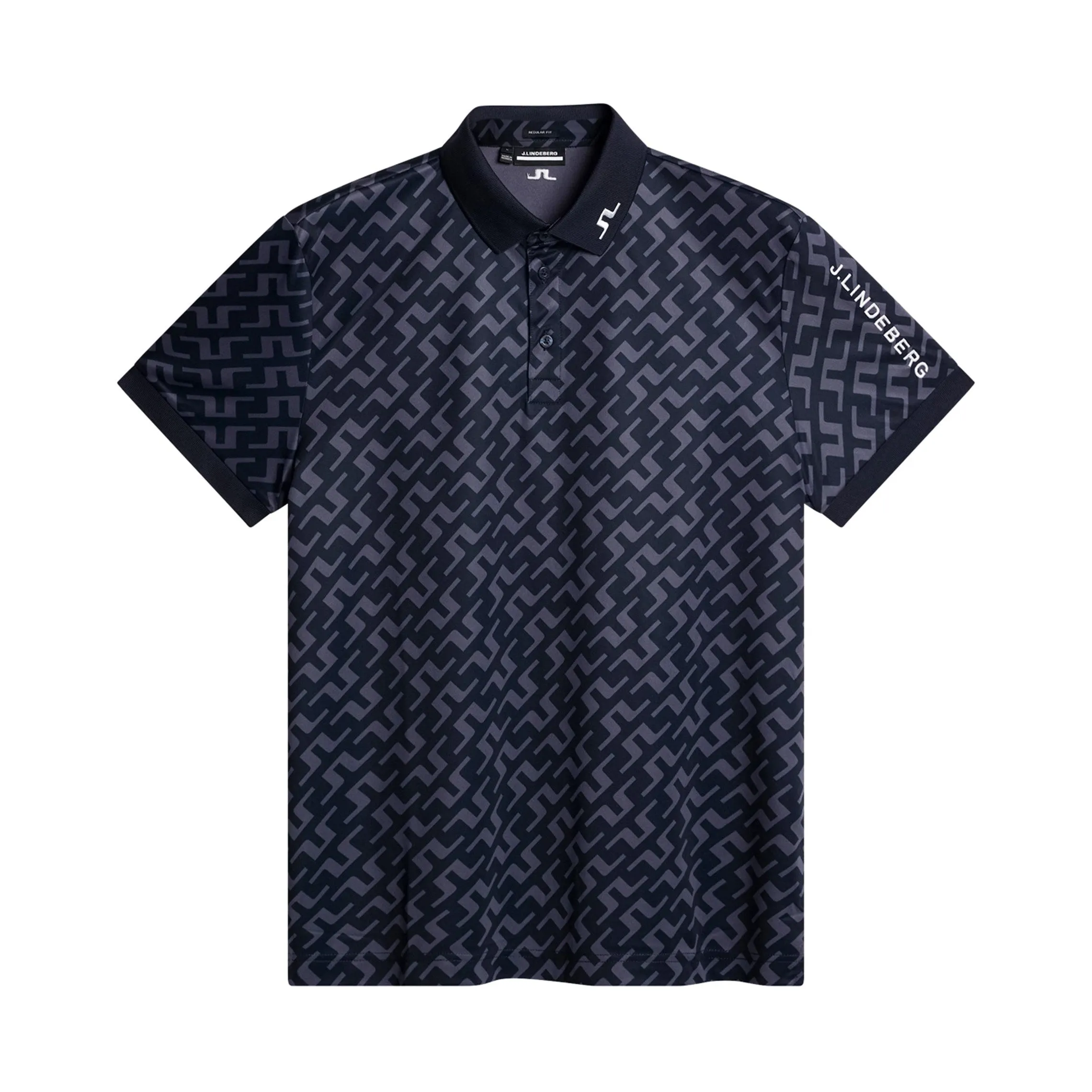J.Lindeberg Golf Tour Tech Print Polo Shirt FW24