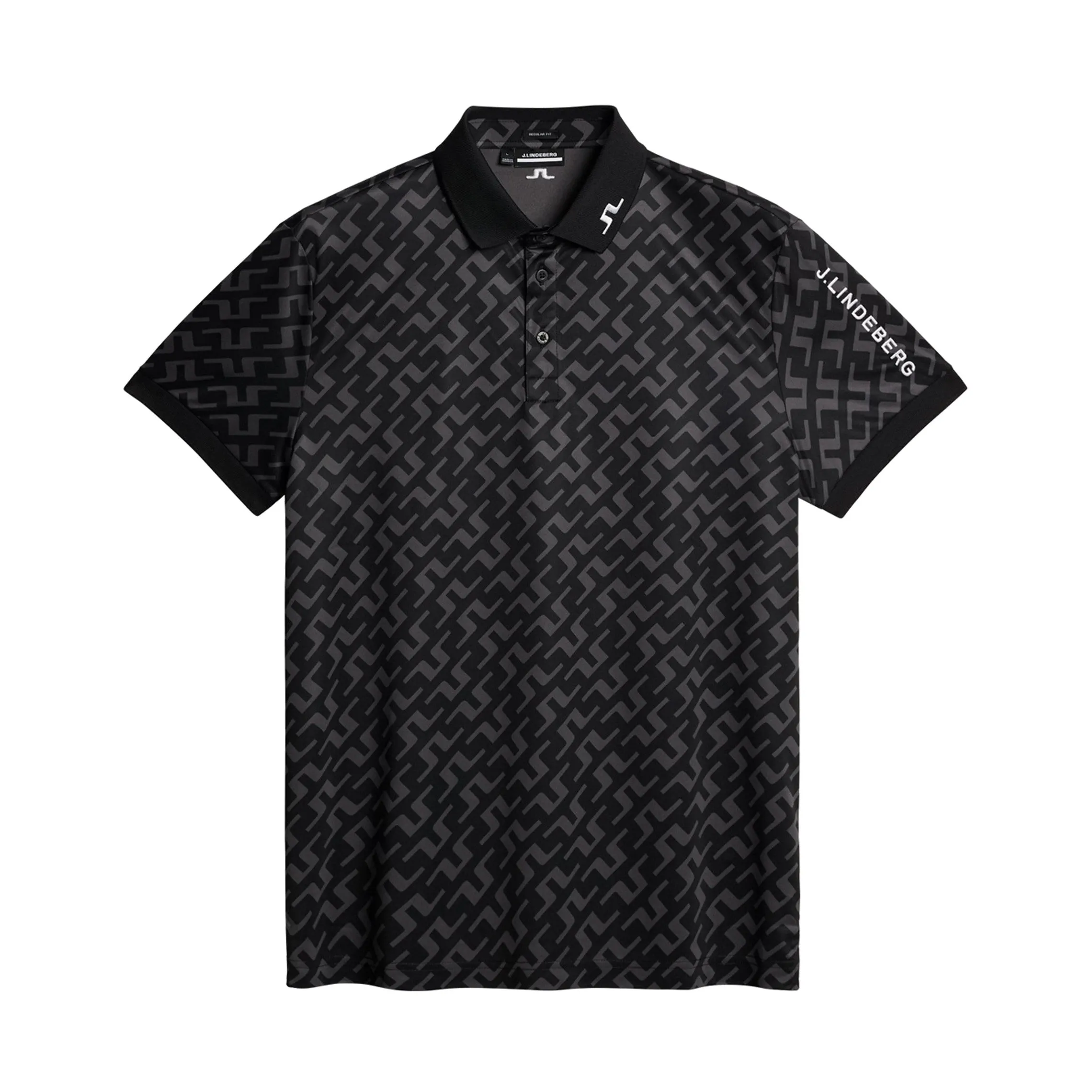J.Lindeberg Golf Tour Tech Print Polo Shirt FW24