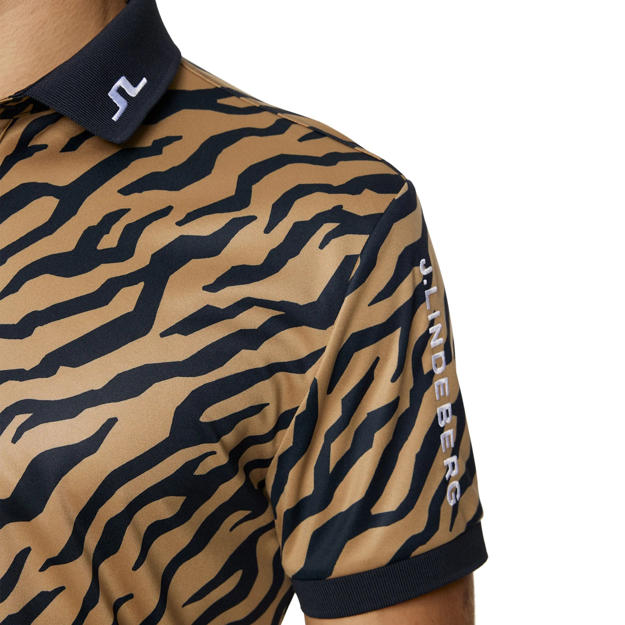 J.Lindeberg Golf Tour Tech Print Polo Shirt SS25