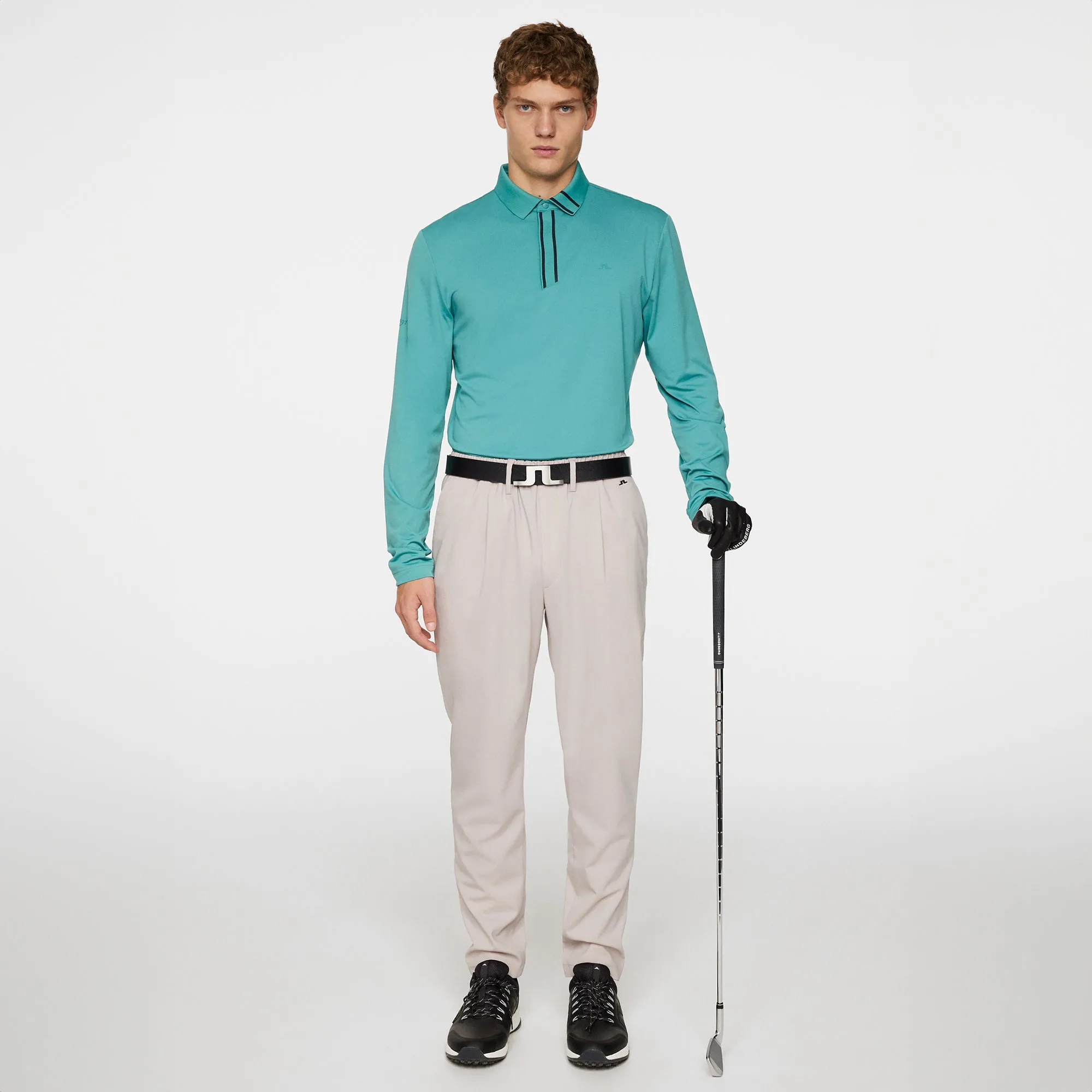 J.Lindeberg Golf x Glenmuir Viktor Long Sleeve Polo Shirt