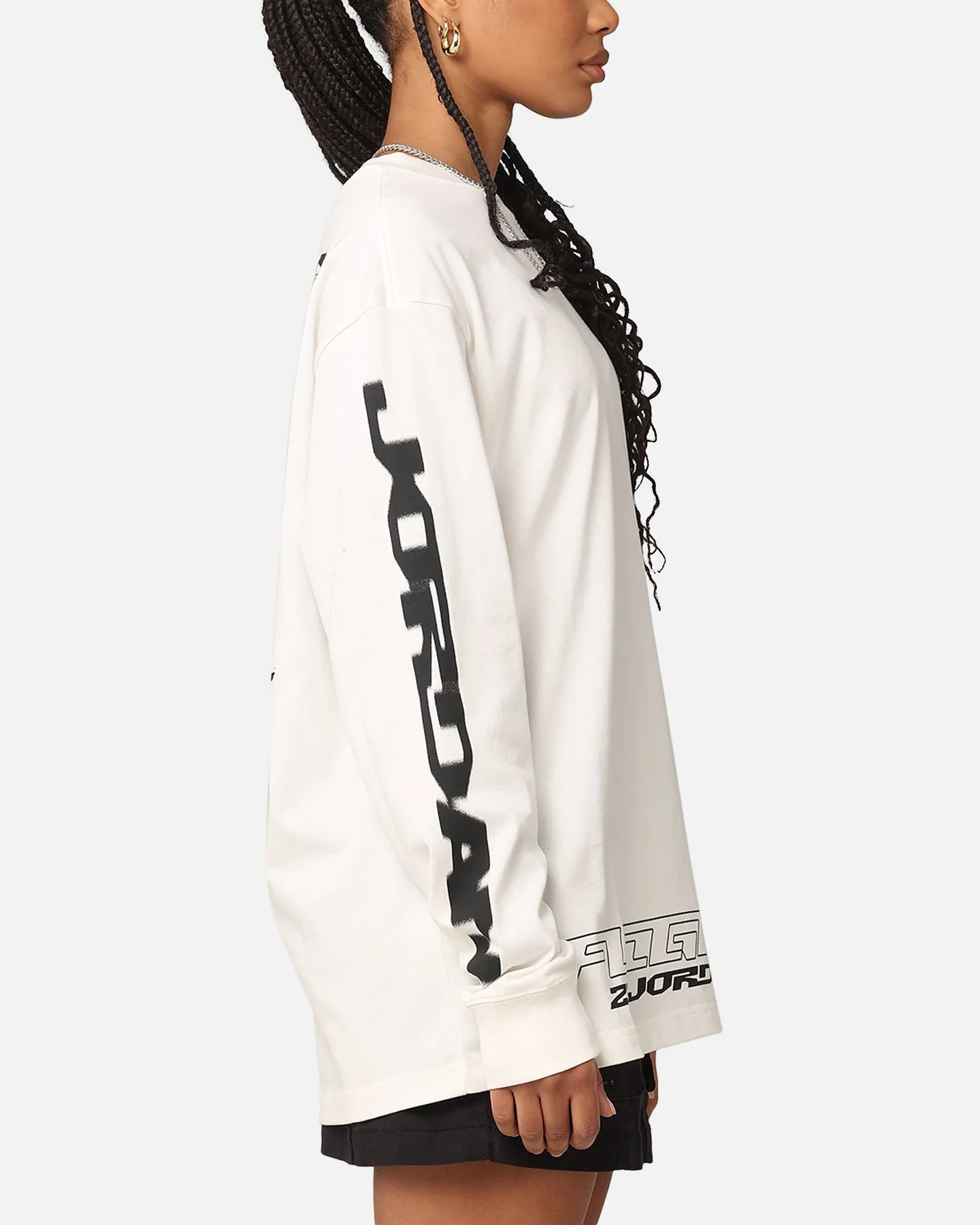 Jordan Jumpman MVP 85 Long Sleeve Crewneck T-Shirt Sail/Black