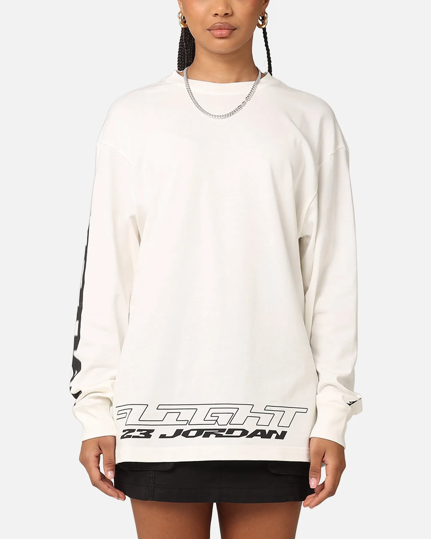Jordan Jumpman MVP 85 Long Sleeve Crewneck T-Shirt Sail/Black