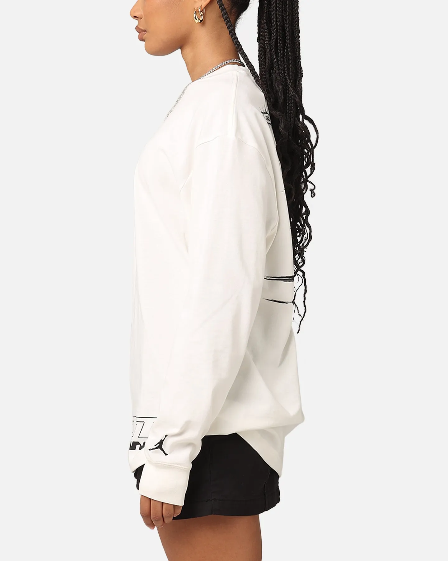 Jordan Jumpman MVP 85 Long Sleeve Crewneck T-Shirt Sail/Black