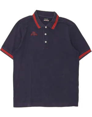 KAPPA Mens Polo Shirt Medium Navy Blue Cotton