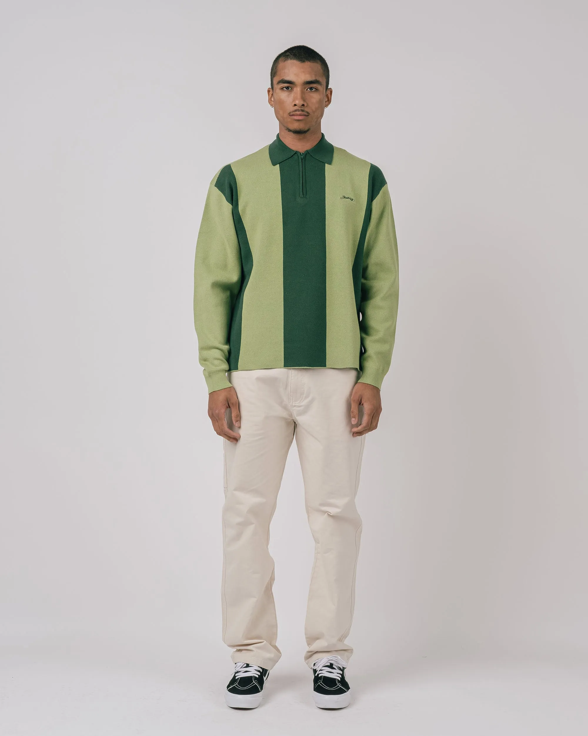 Kenway L/S Knit Polo Sweater