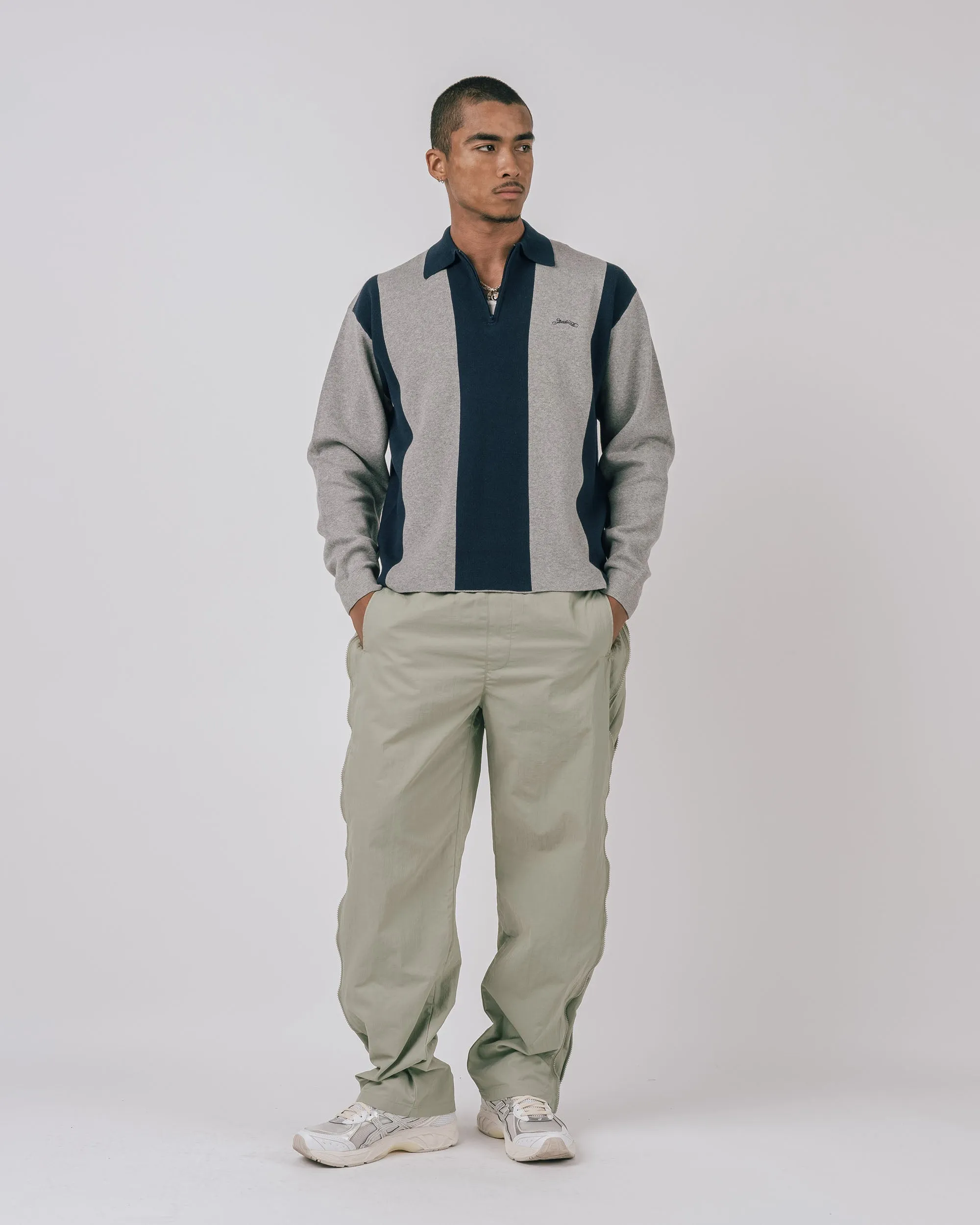 Kenway L/S Knit Polo Sweater