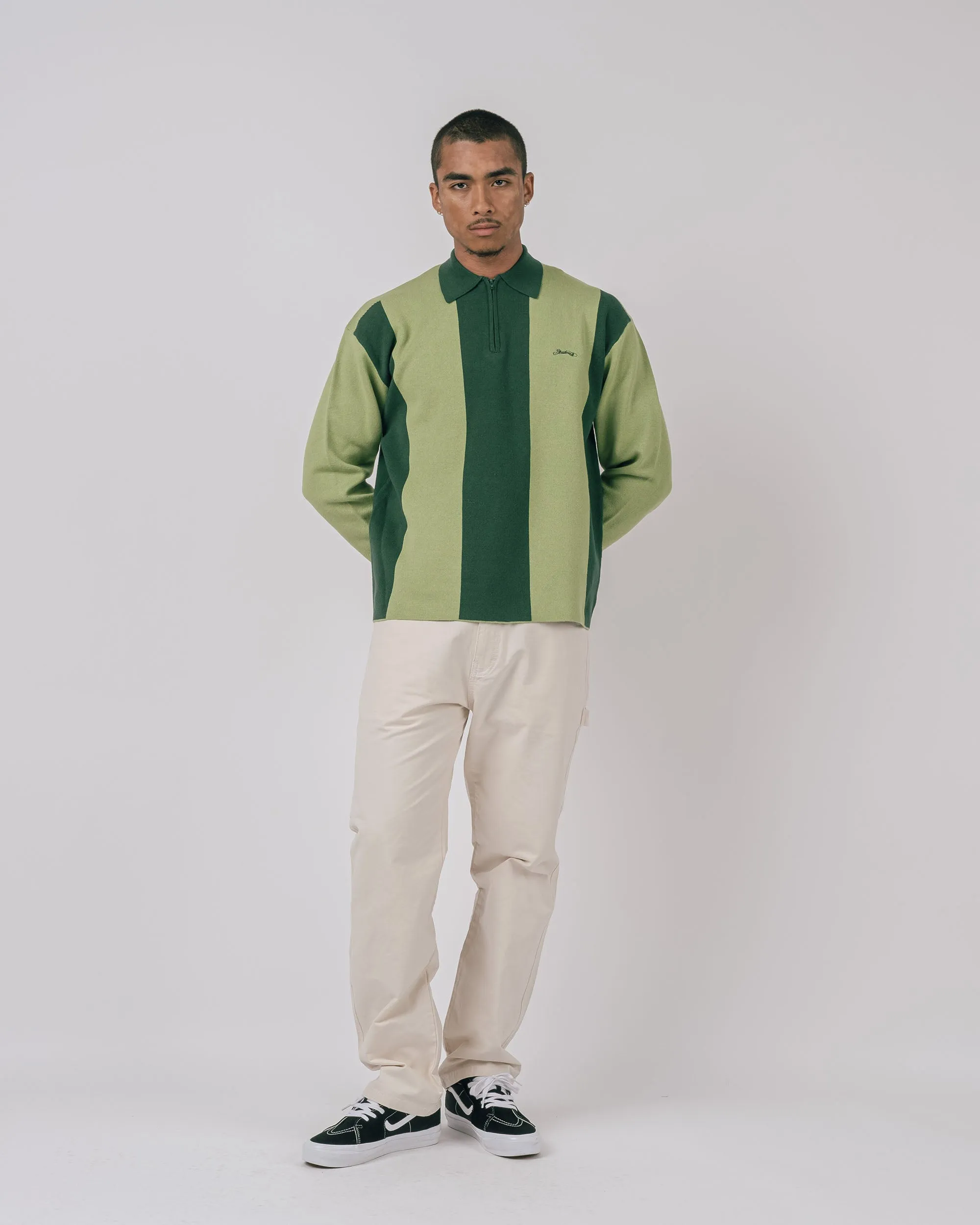 Kenway L/S Knit Polo Sweater