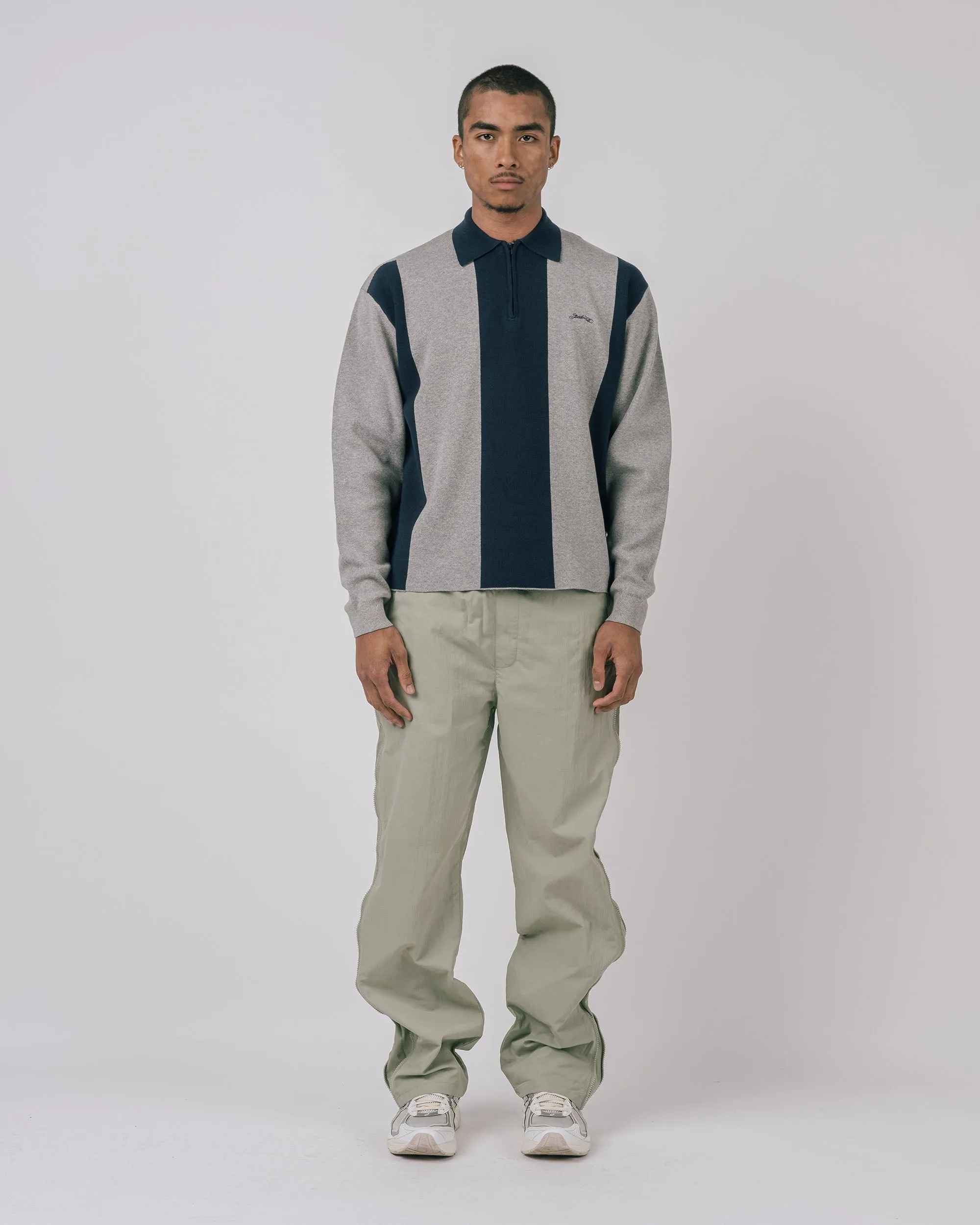 Kenway L/S Knit Polo Sweater