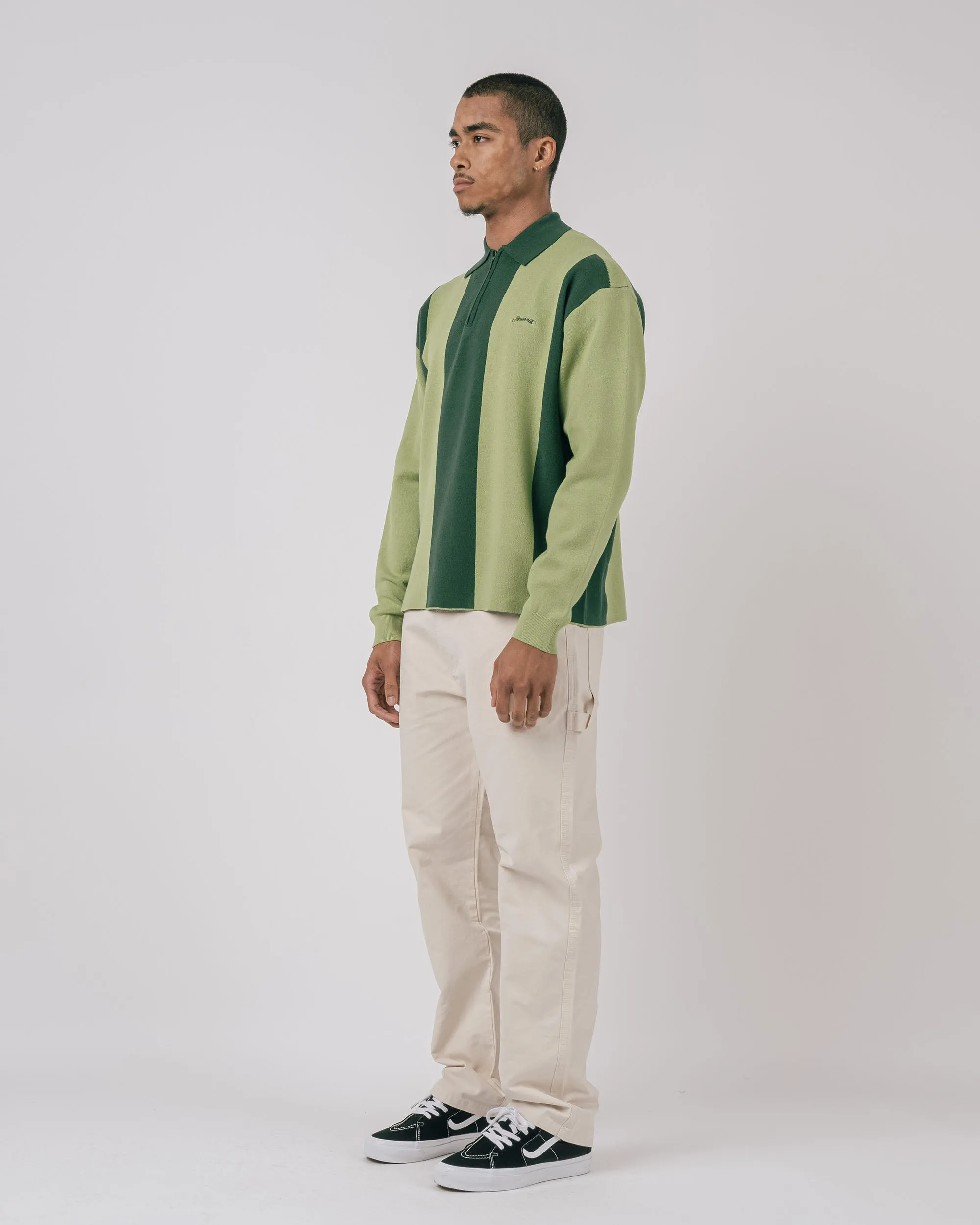 Kenway L/S Knit Polo Sweater