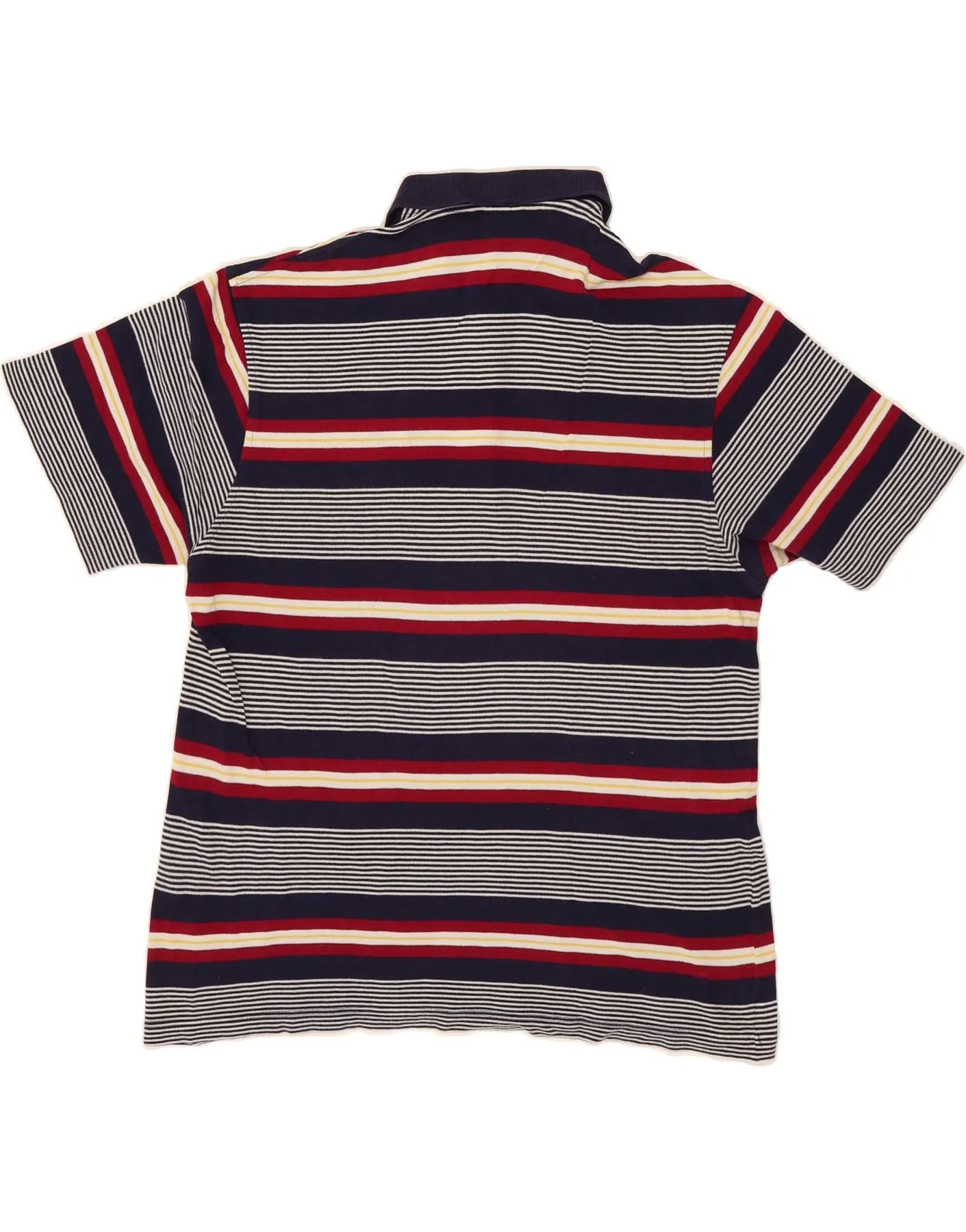 LACOSTE Mens Polo Shirt Size 6 XL Navy Blue Striped