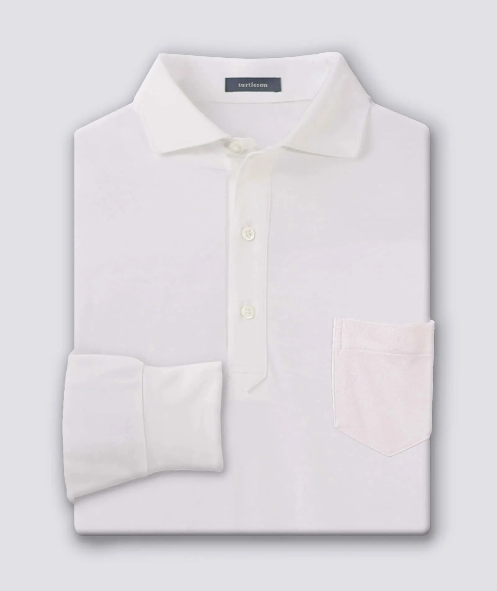 Lester Oxford Performance Polo - Long Sleeve