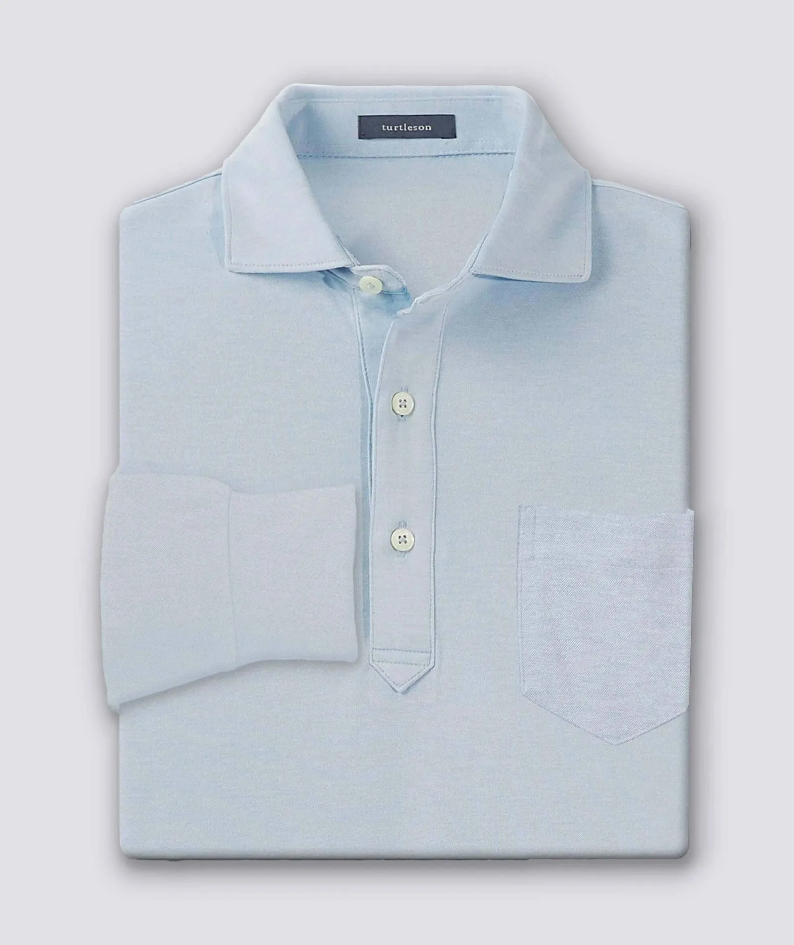 Lester Oxford Performance Polo - Long Sleeve