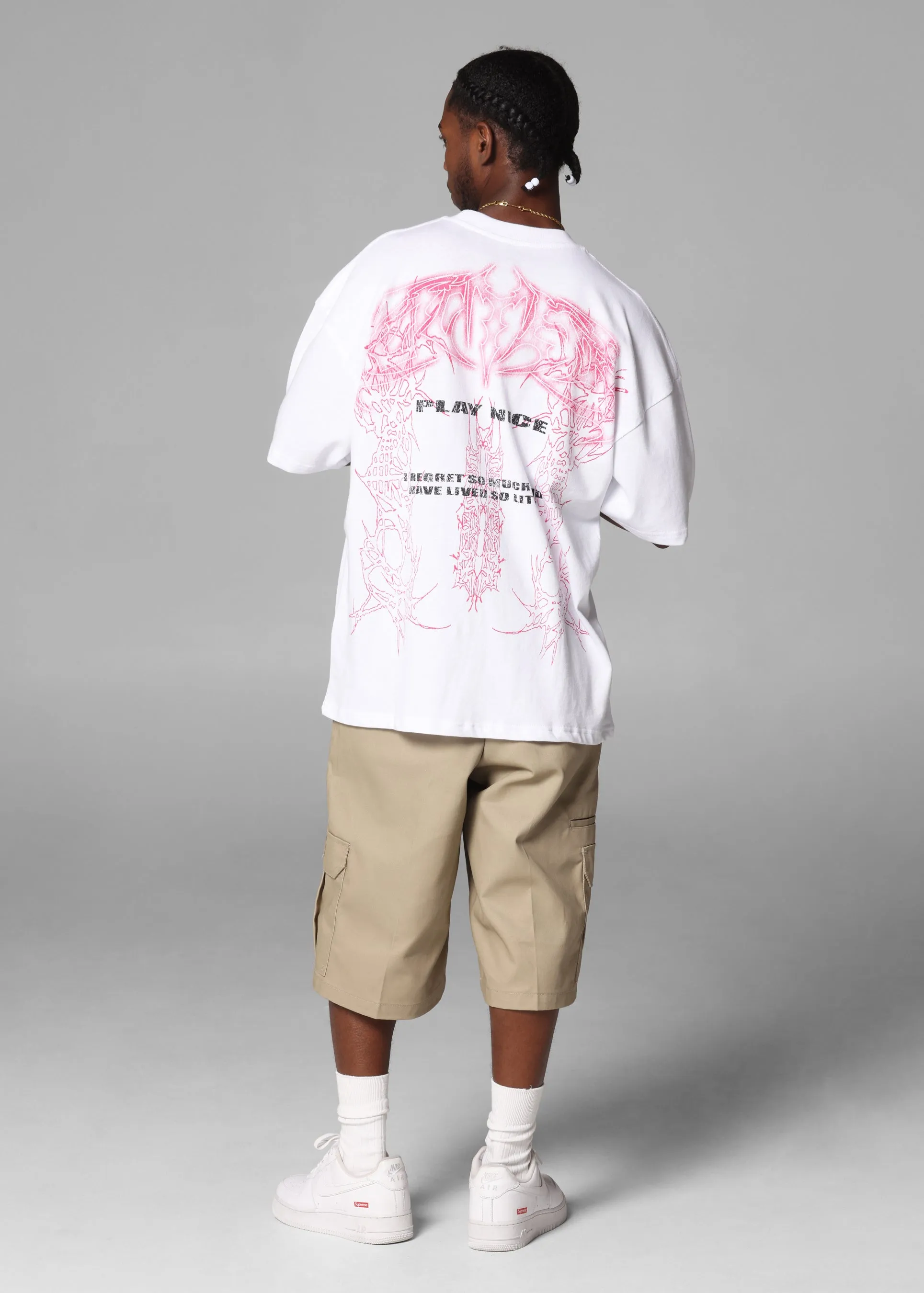 Loiter Dog Pound Vintage T-Shirt White