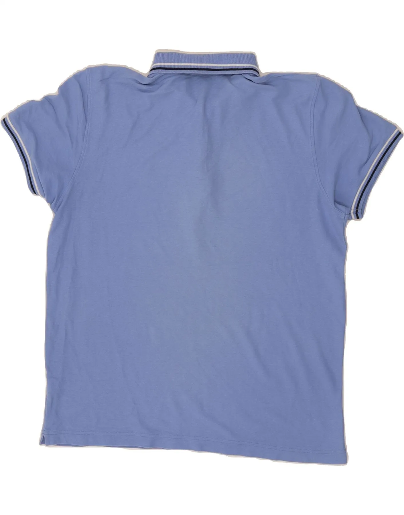LOTTO Mens Polo Shirt Large Blue Cotton